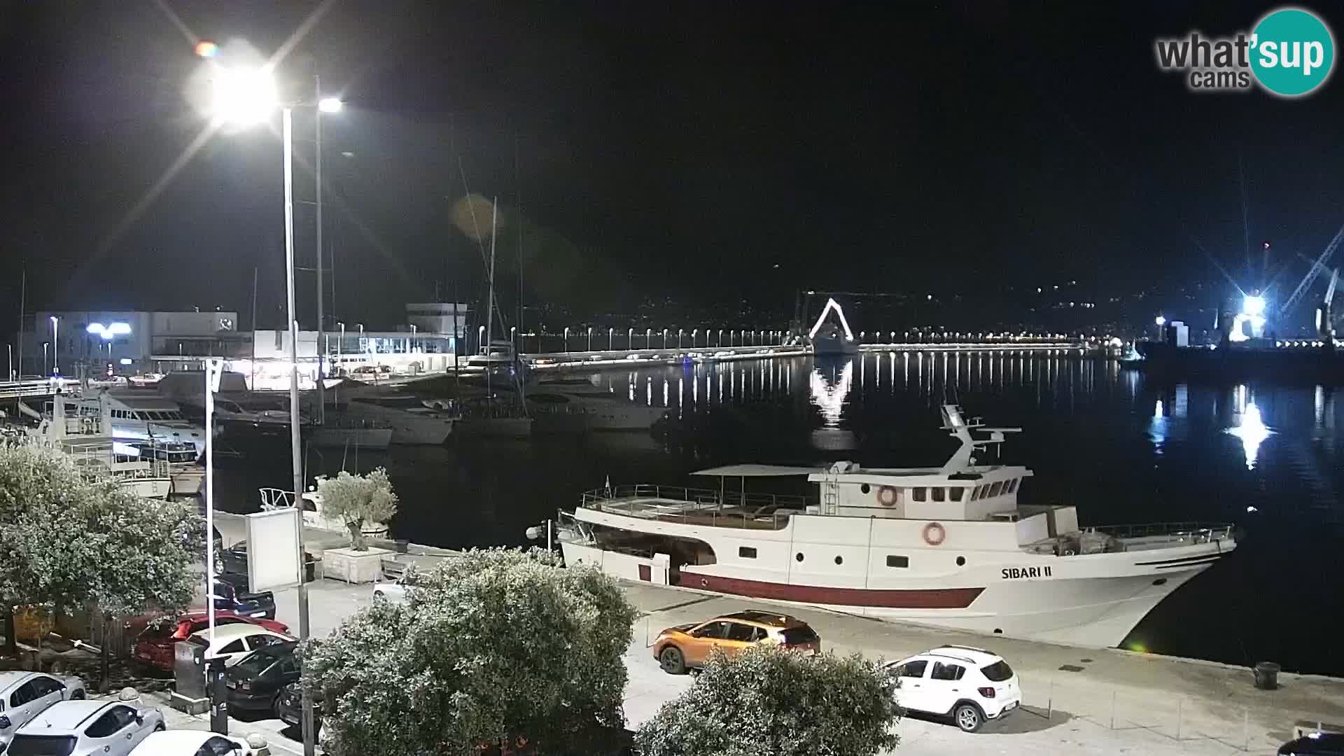 Die Riva und Marina in Rijeka – Live Webcam Kroatien