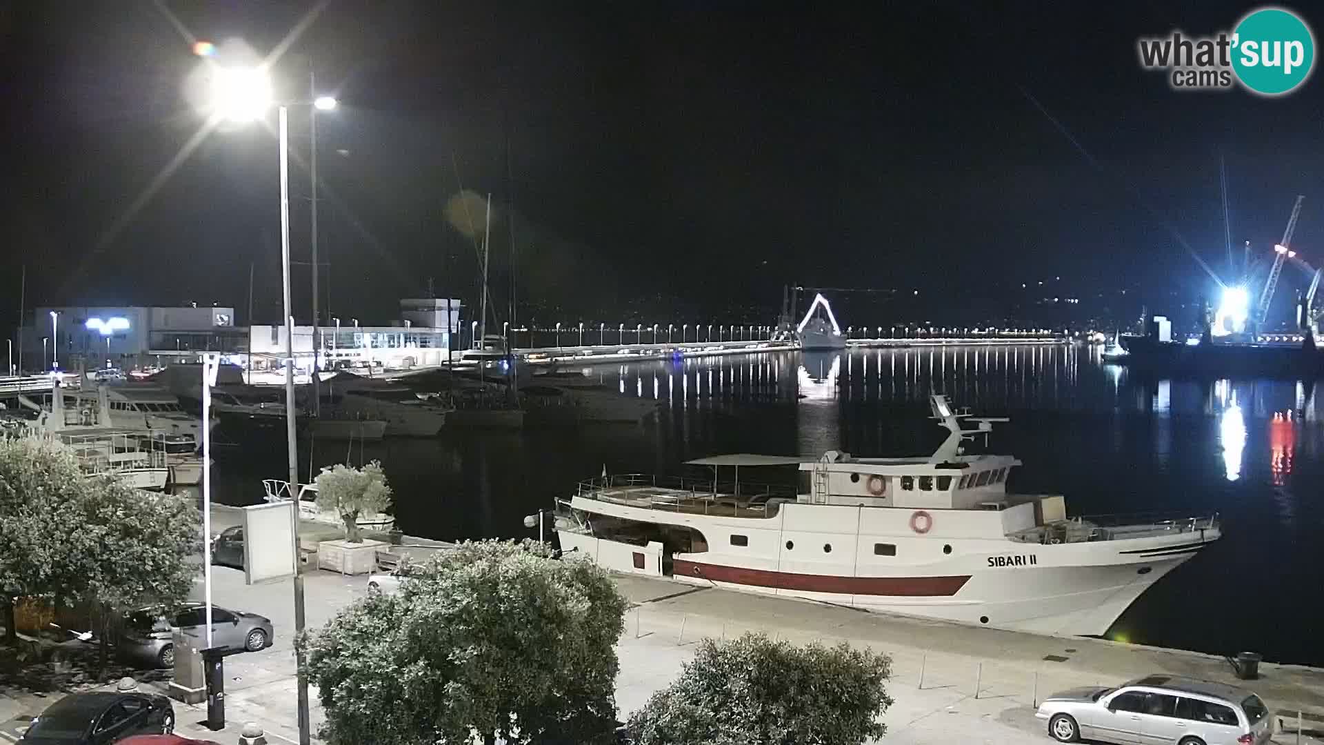 La Riva e la Marina a Rijeka (Fiume) – Live Webcam Croazia