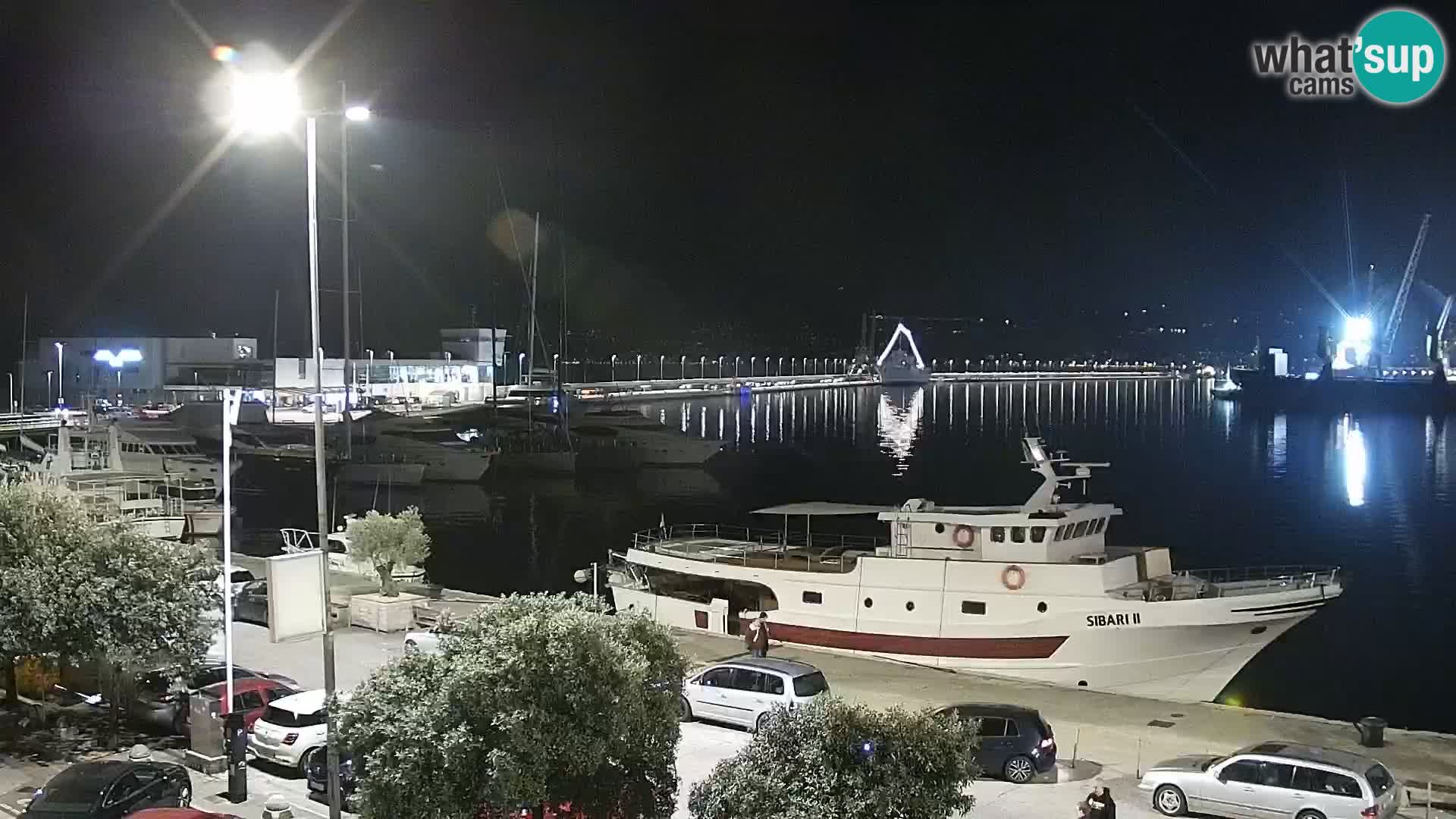 The Riva and Marina in Rijeka  – Live Webcam Croatia