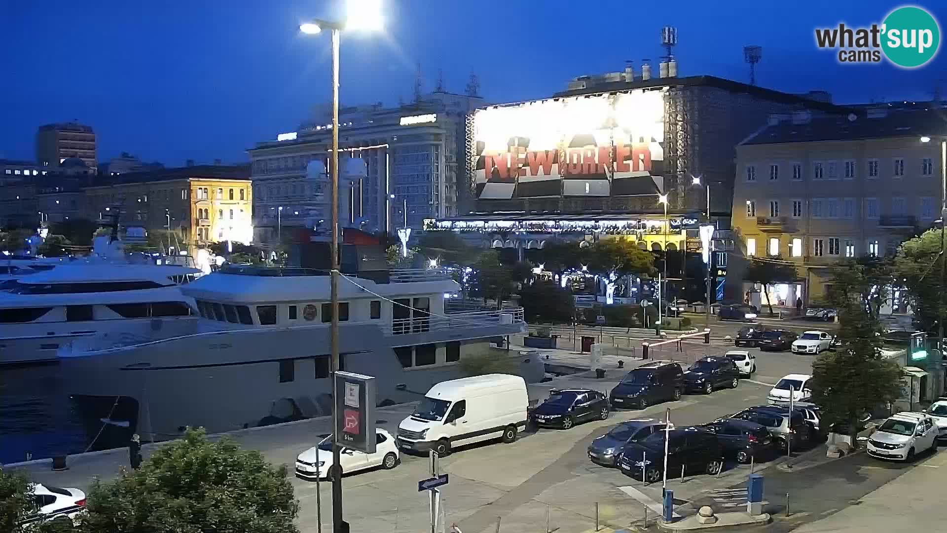 La Riva et Marina à Rijeka – Live Webcam Croatie