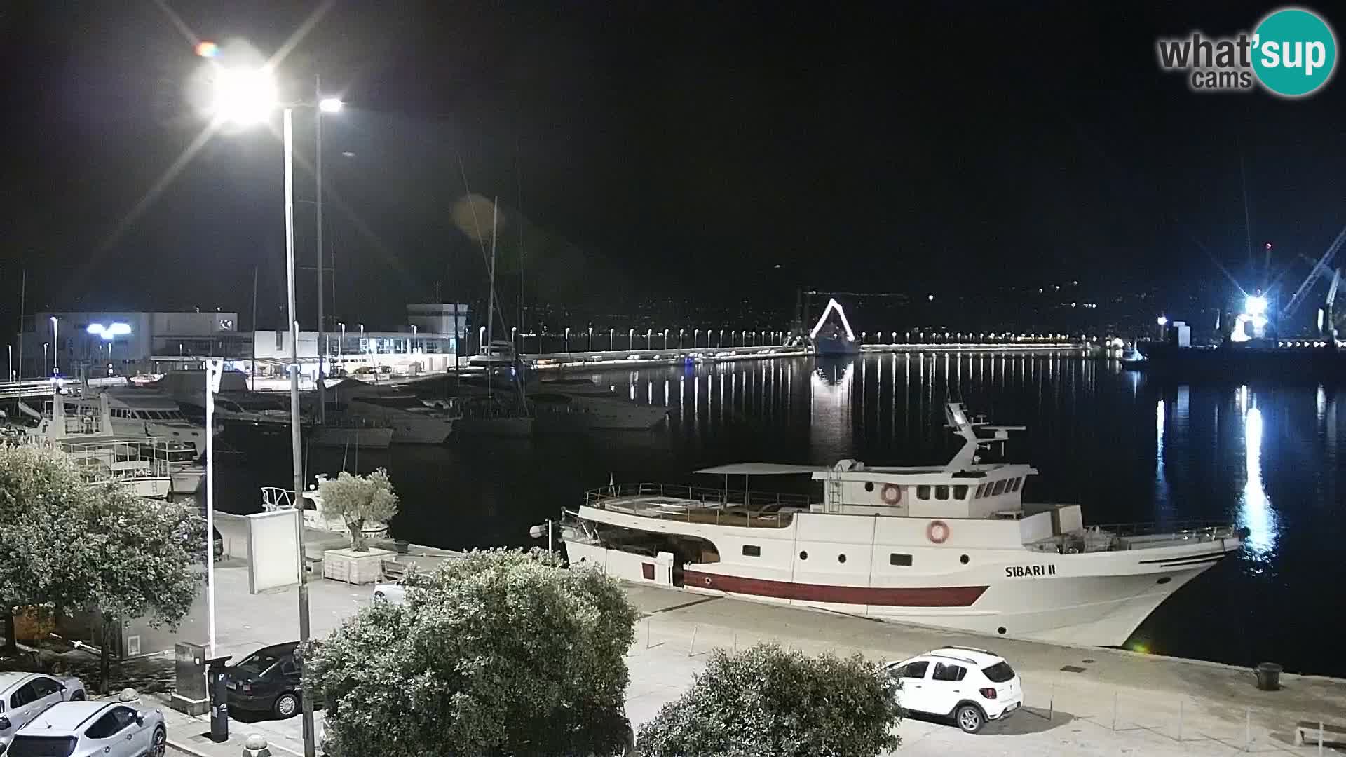 La Riva et Marina à Rijeka – Live Webcam Croatie