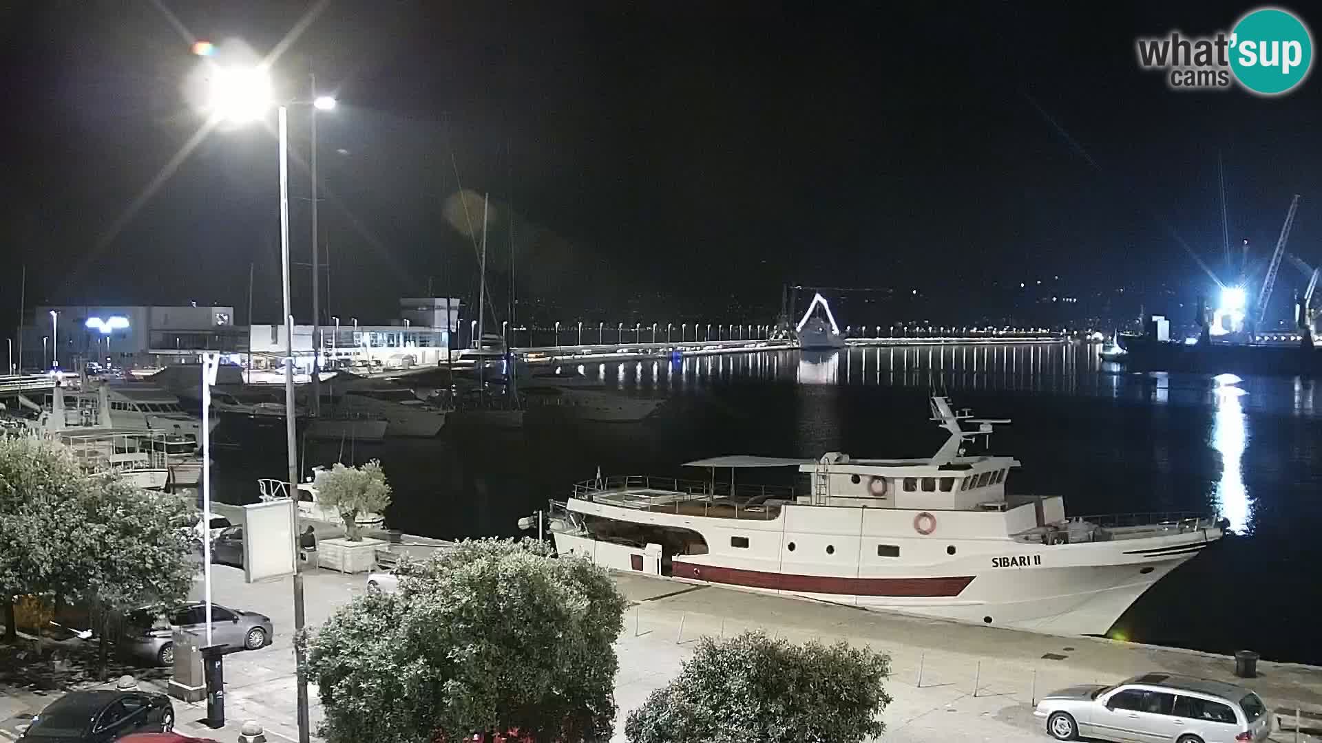 La Riva et Marina à Rijeka – Live Webcam Croatie