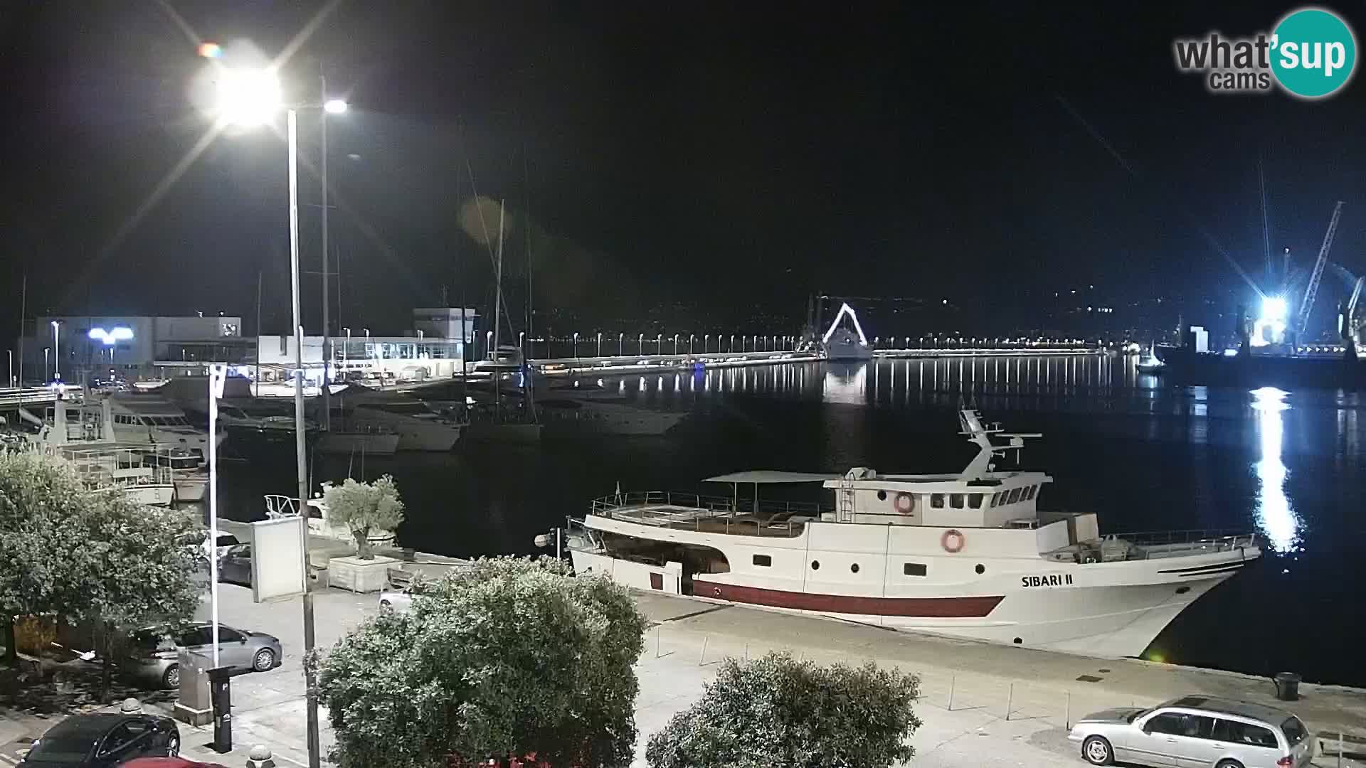 The Riva and Marina in Rijeka  – Live Webcam Croatia