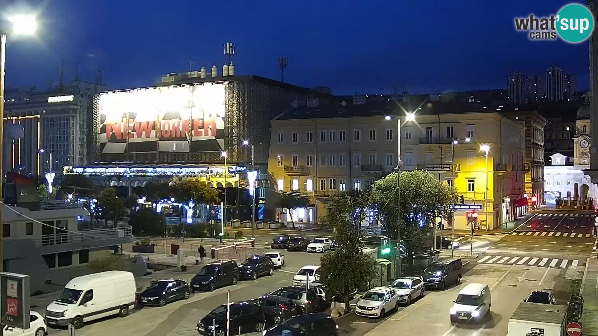 Die Riva und Marina in Rijeka – Live Webcam Kroatien