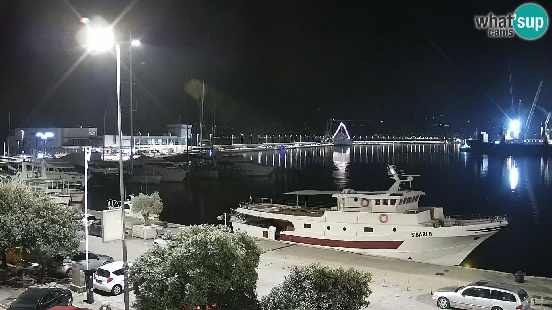 Die Riva und Marina in Rijeka – Live Webcam Kroatien