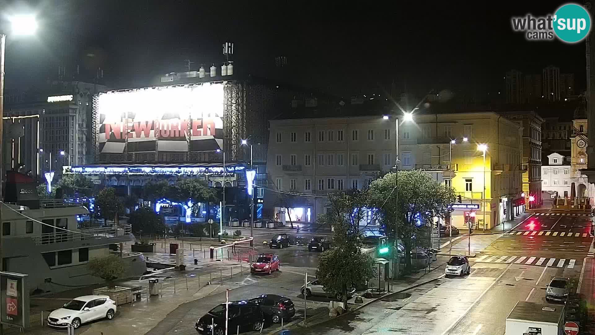 The Riva and Marina in Rijeka  – Live Webcam Croatia