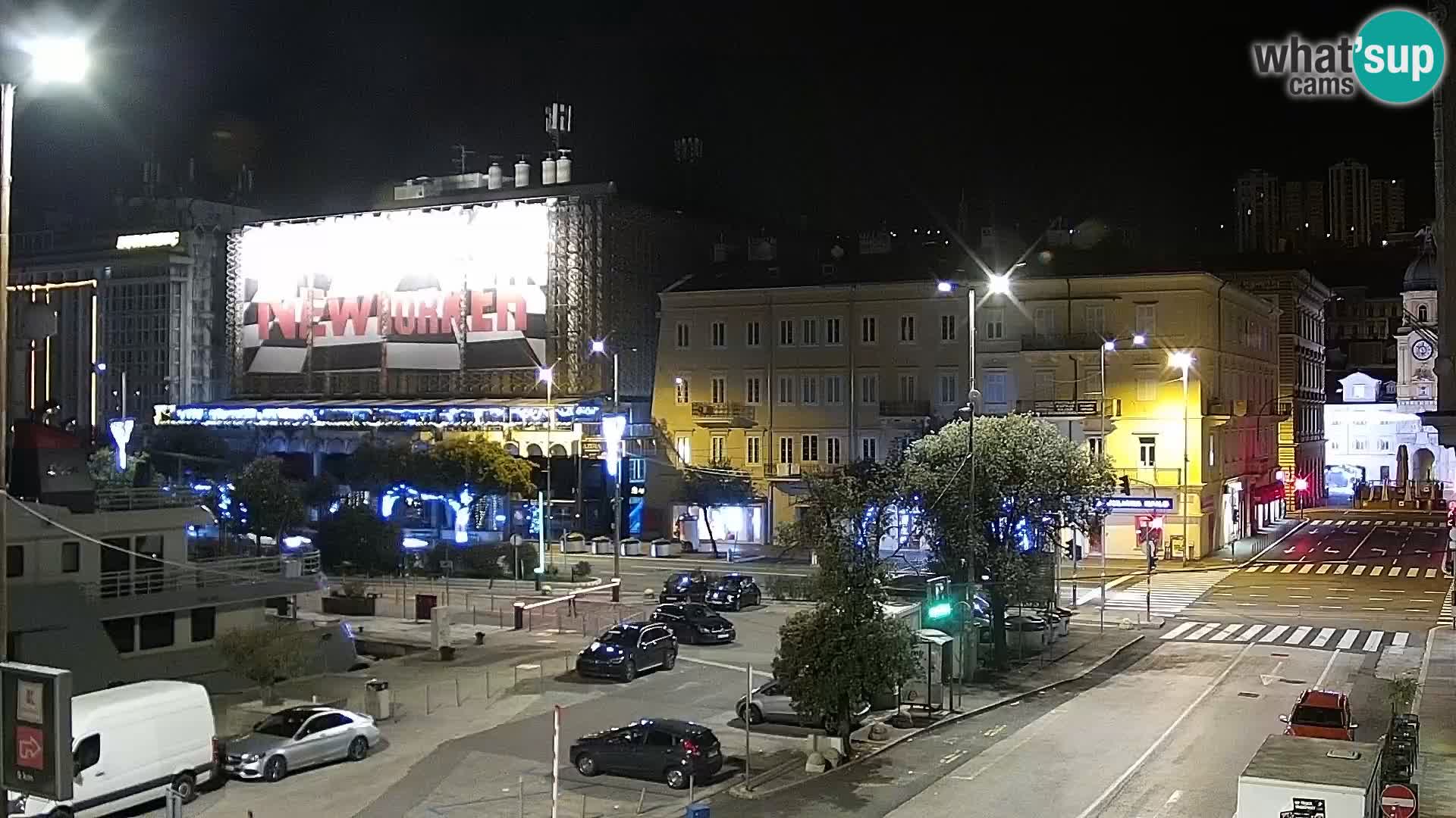 The Riva and Marina in Rijeka – Live Webcam Croatia
