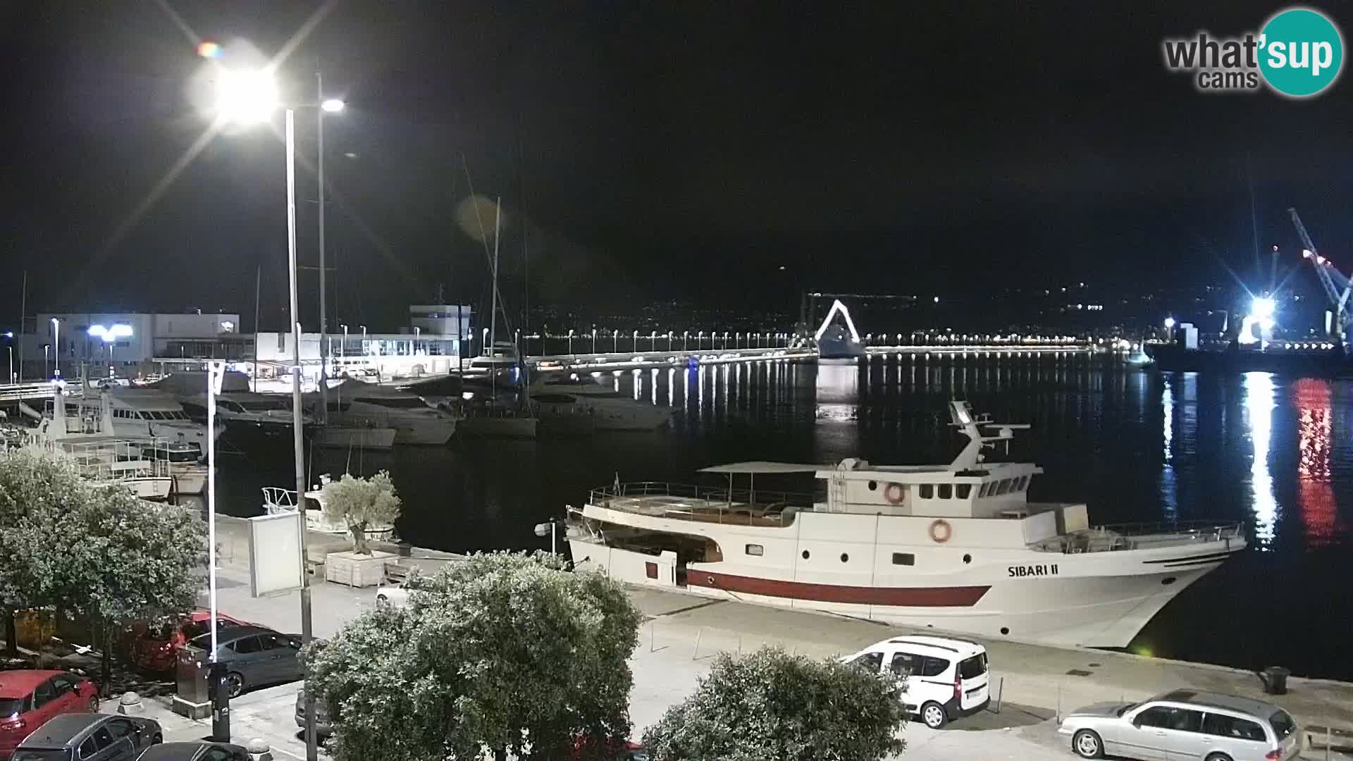La Riva et Marina à Rijeka – Live Webcam Croatie