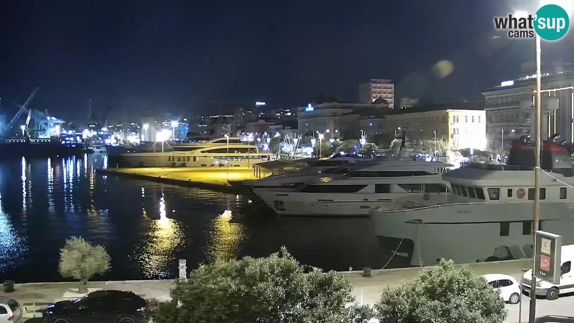 La Riva e la Marina a Rijeka (Fiume) – Live Webcam Croazia