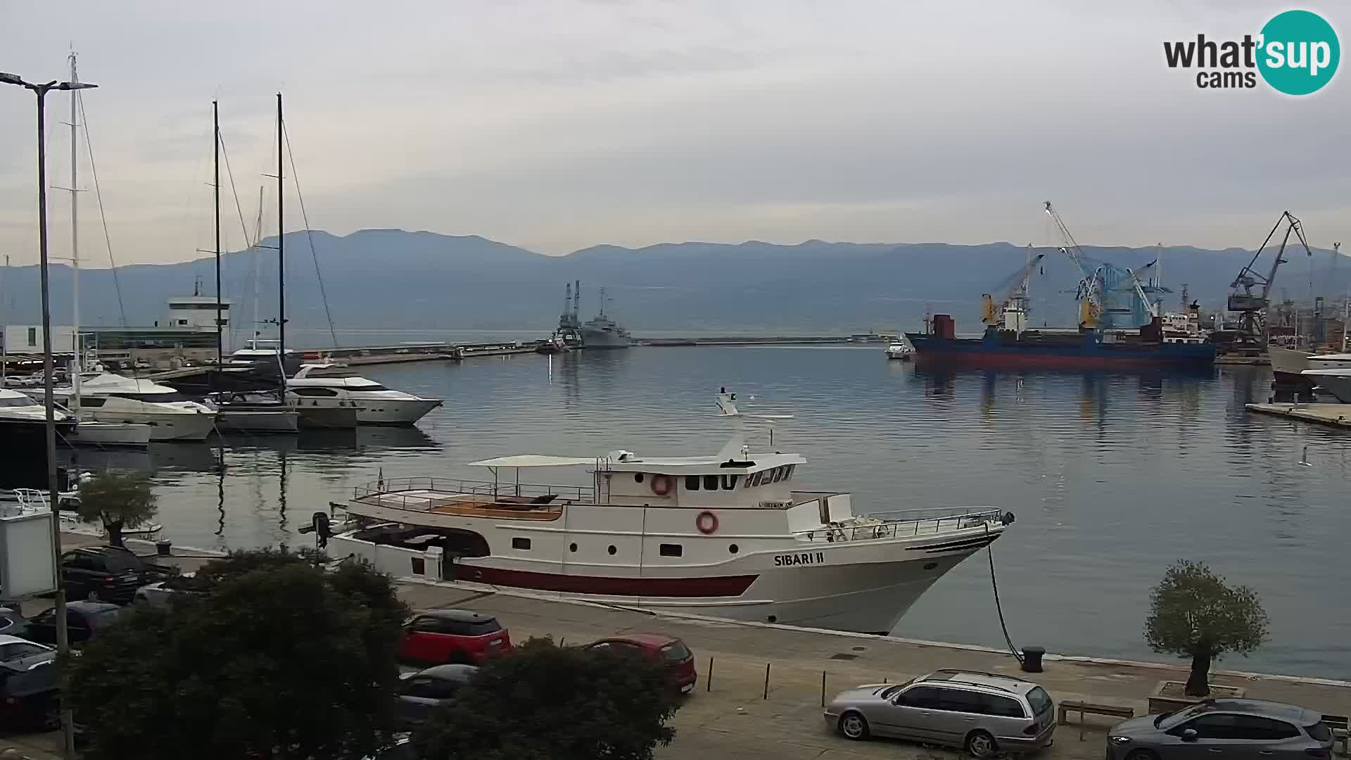 La Riva e la Marina a Rijeka (Fiume) – Live Webcam Croazia