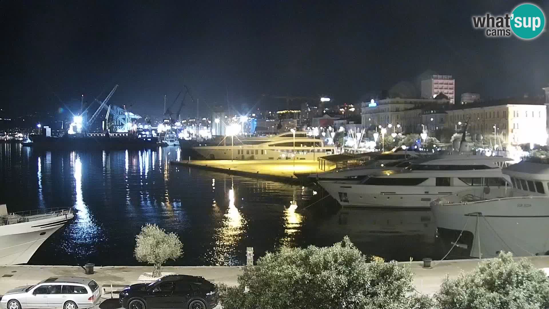 La Riva et Marina à Rijeka – Live Webcam Croatie