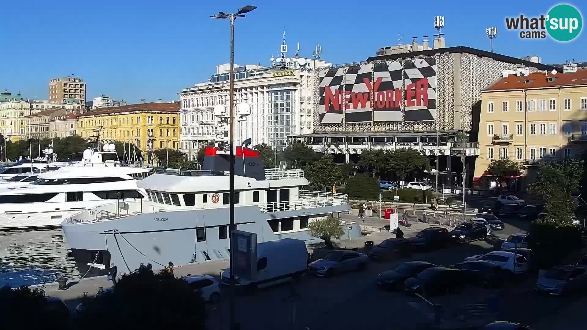 La Riva e la Marina a Rijeka (Fiume) – Live Webcam Croazia