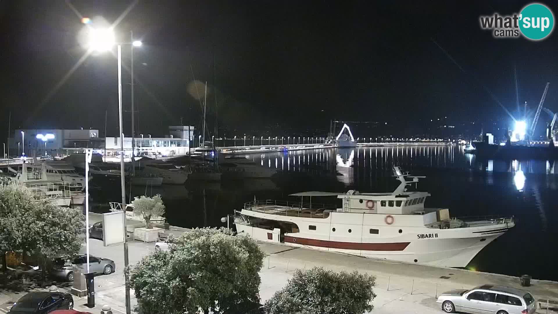La Riva et Marina à Rijeka – Live Webcam Croatie