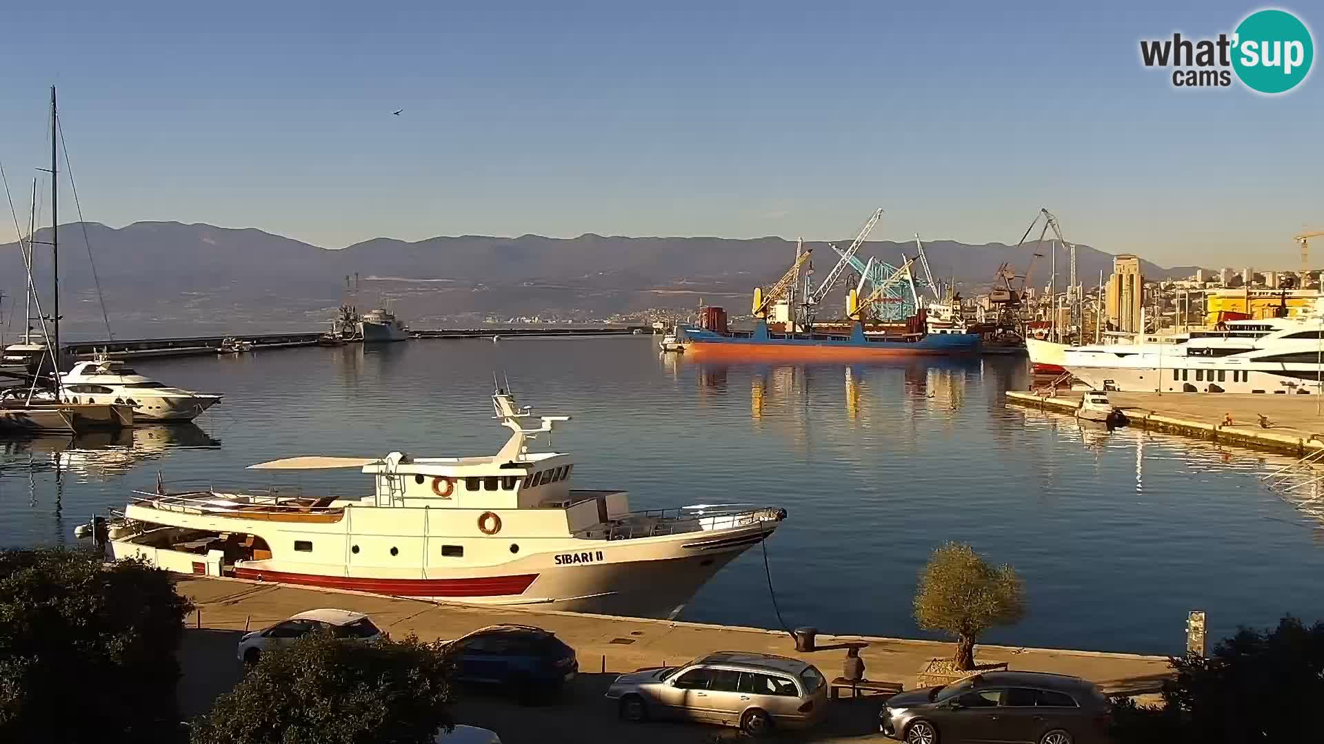 The Riva and Marina in Rijeka – Live Webcam Croatia
