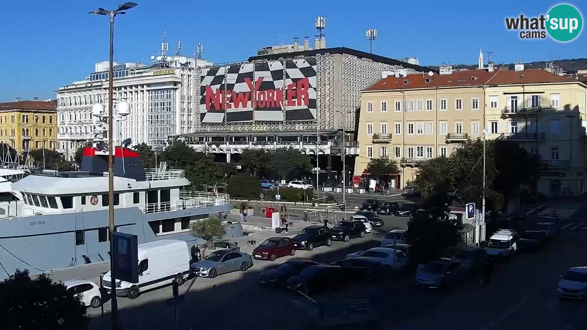 La Riva y Marina en Rijeka – Webcam en vivo Croacia