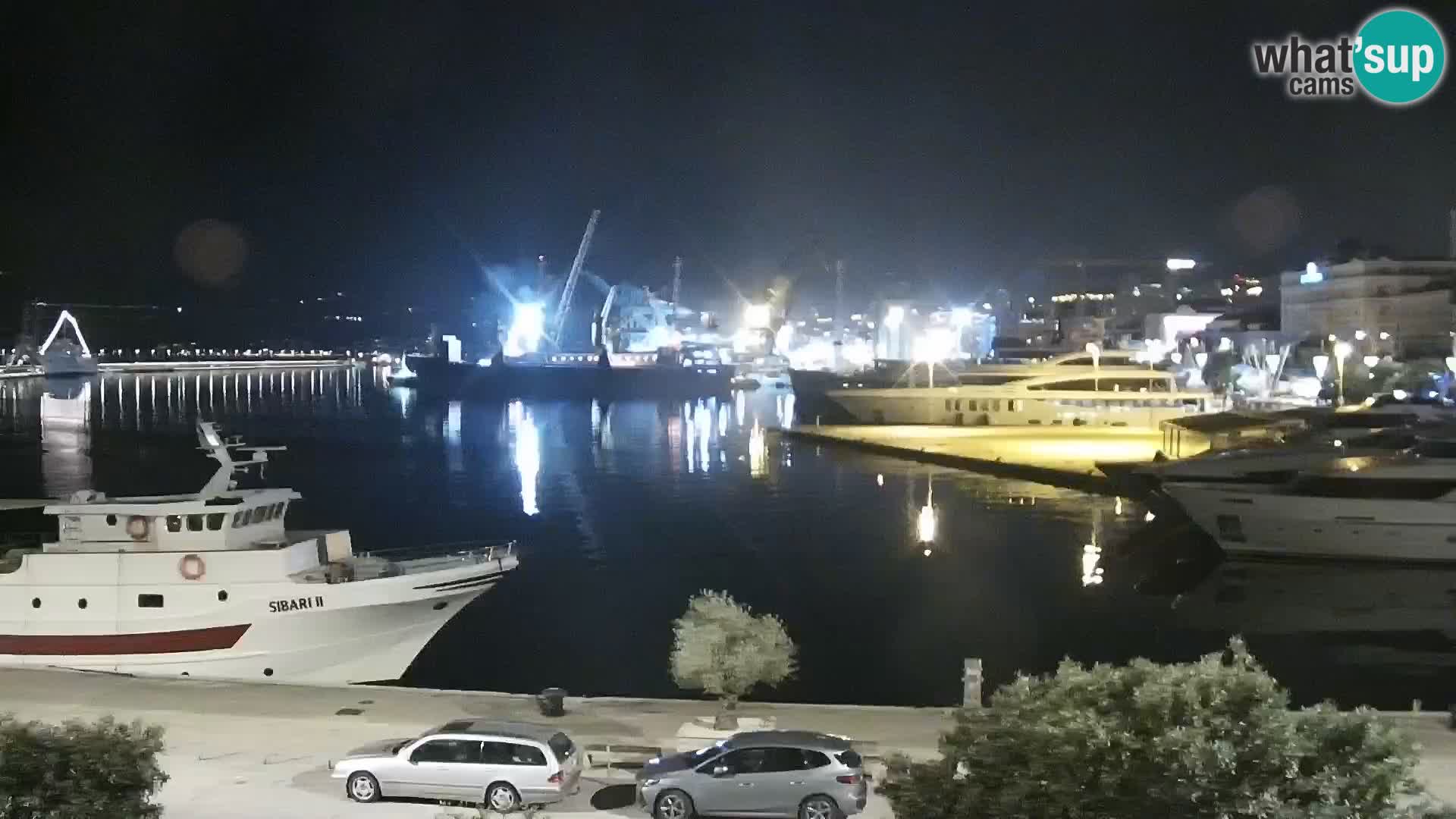 The Riva and Marina in Rijeka  – Live Webcam Croatia