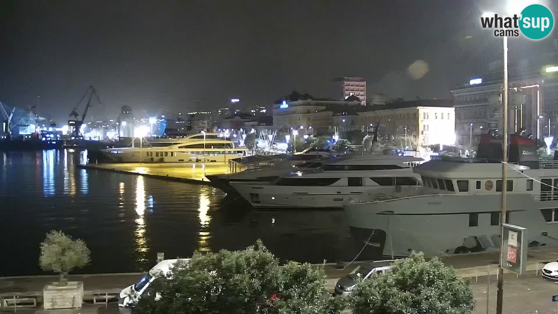 La Riva e la Marina a Rijeka (Fiume) – Live Webcam Croazia