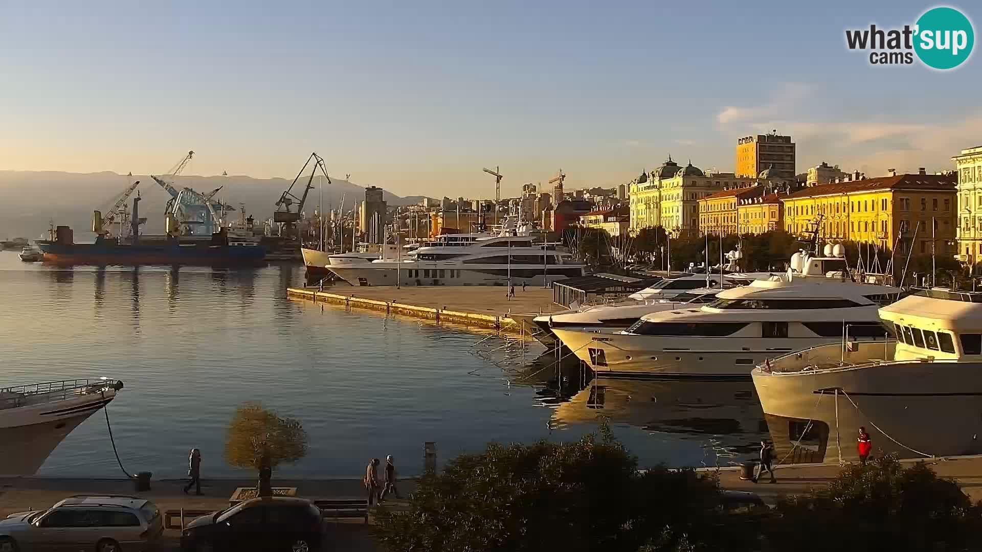 La Riva e la Marina a Rijeka (Fiume) – Live Webcam Croazia