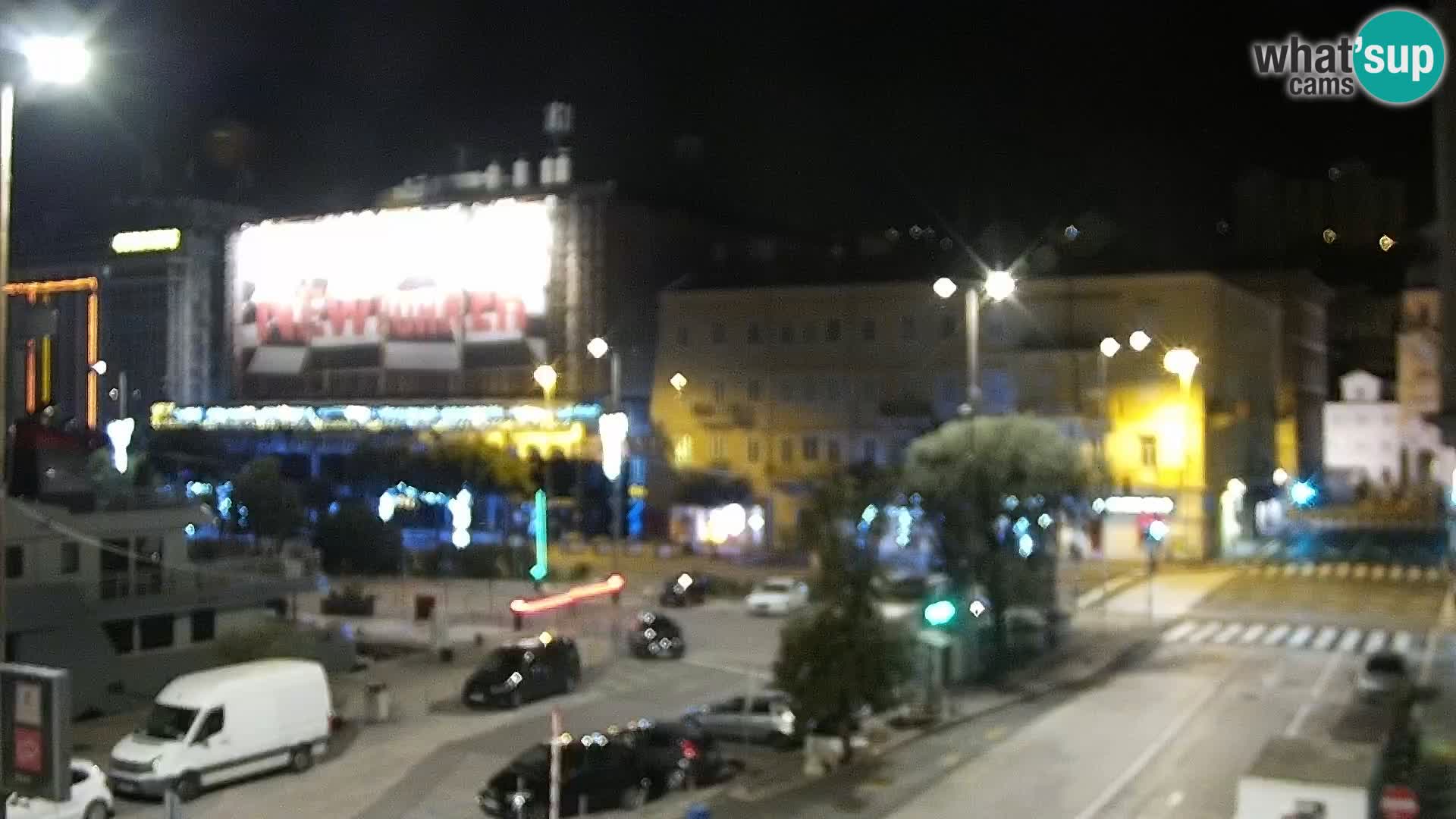 The Riva and Marina in Rijeka  – Live Webcam Croatia