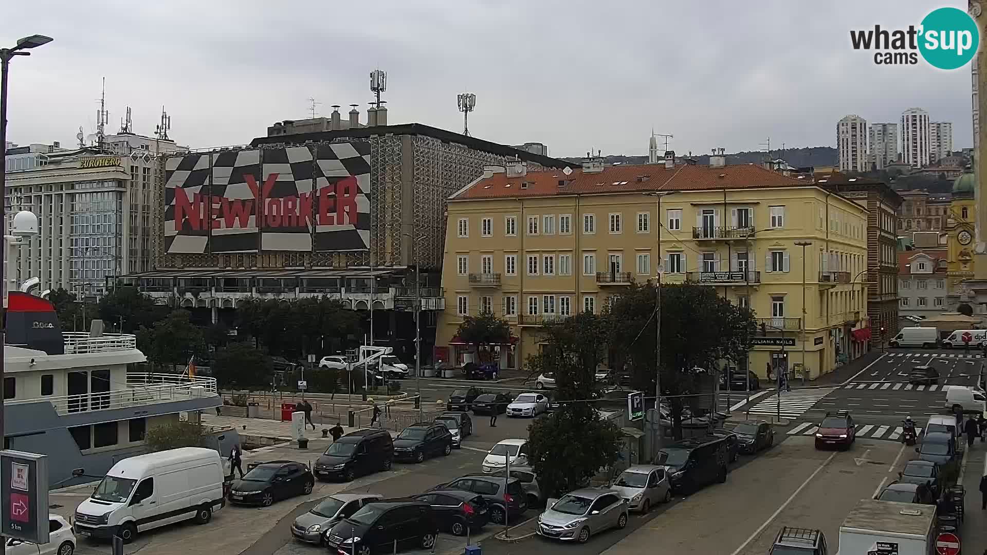 Riva i Marina u Rijeci – Web kamera uživo u Hrvatskoj