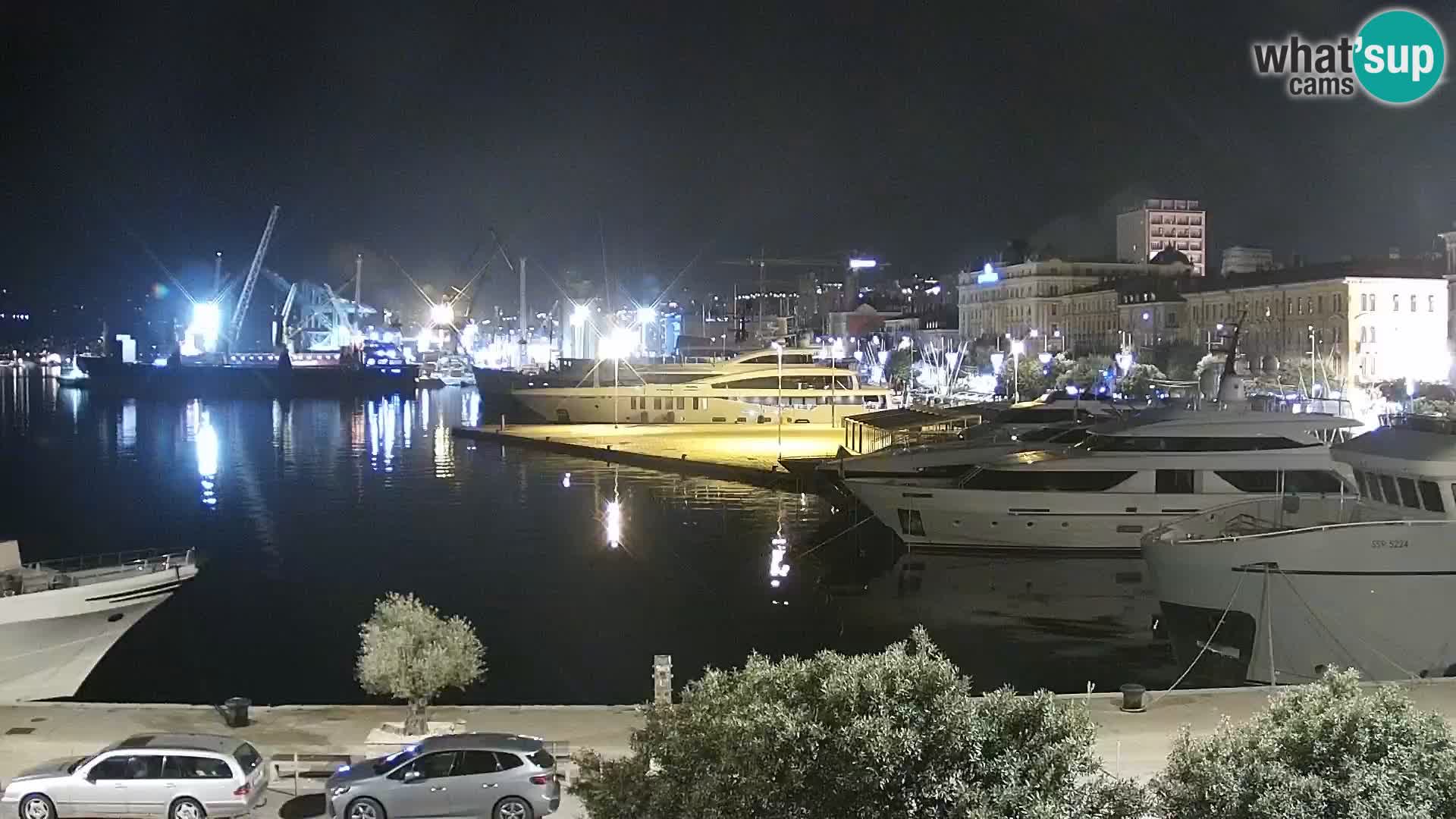 La Riva y Marina en Rijeka – Webcam en vivo Croacia