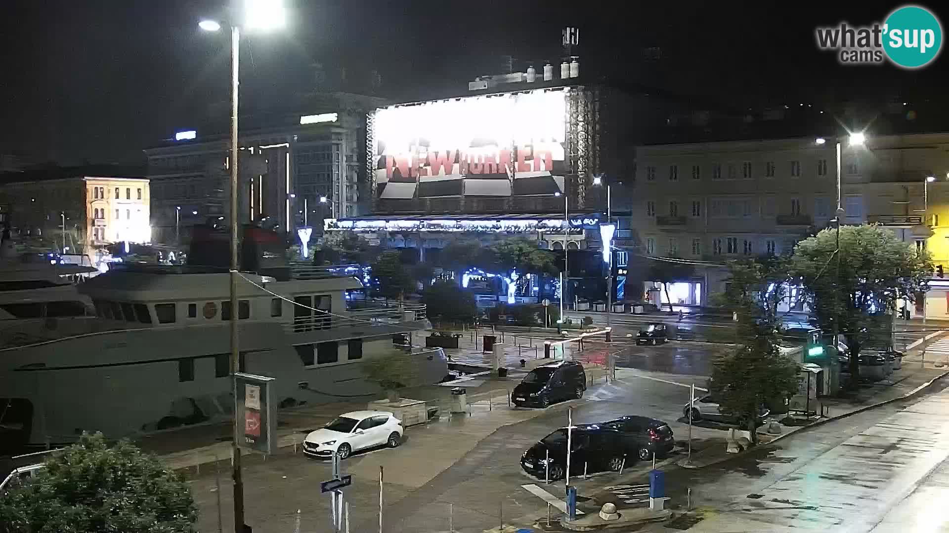 Die Riva und Marina in Rijeka – Live Webcam Kroatien