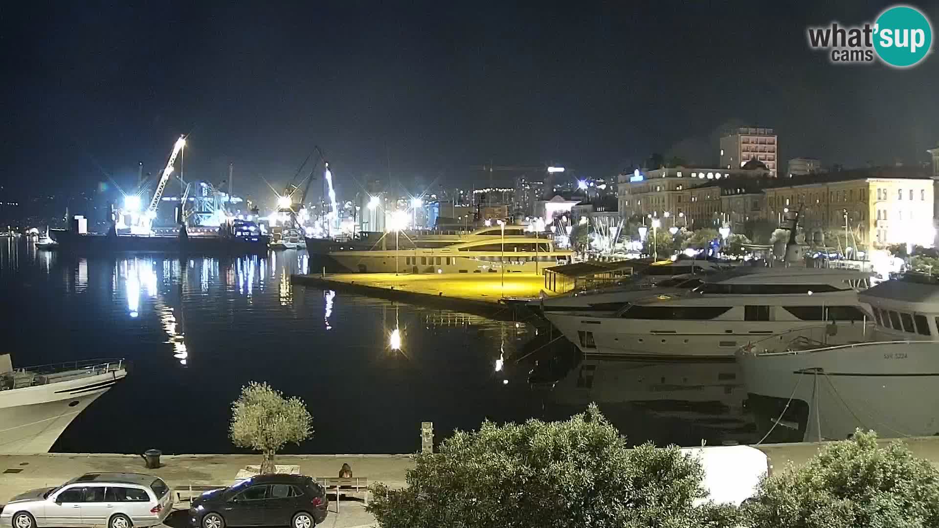 La Riva e la Marina a Rijeka (Fiume) – Live Webcam Croazia