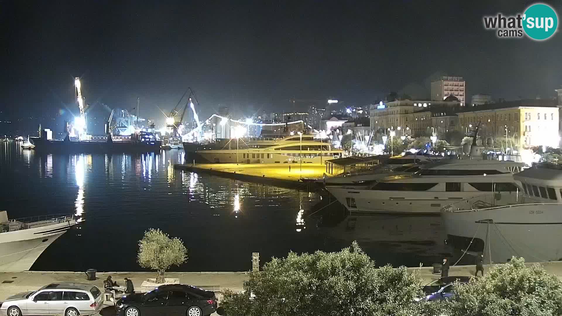 The Riva and Marina in Rijeka – Live Webcam Croatia