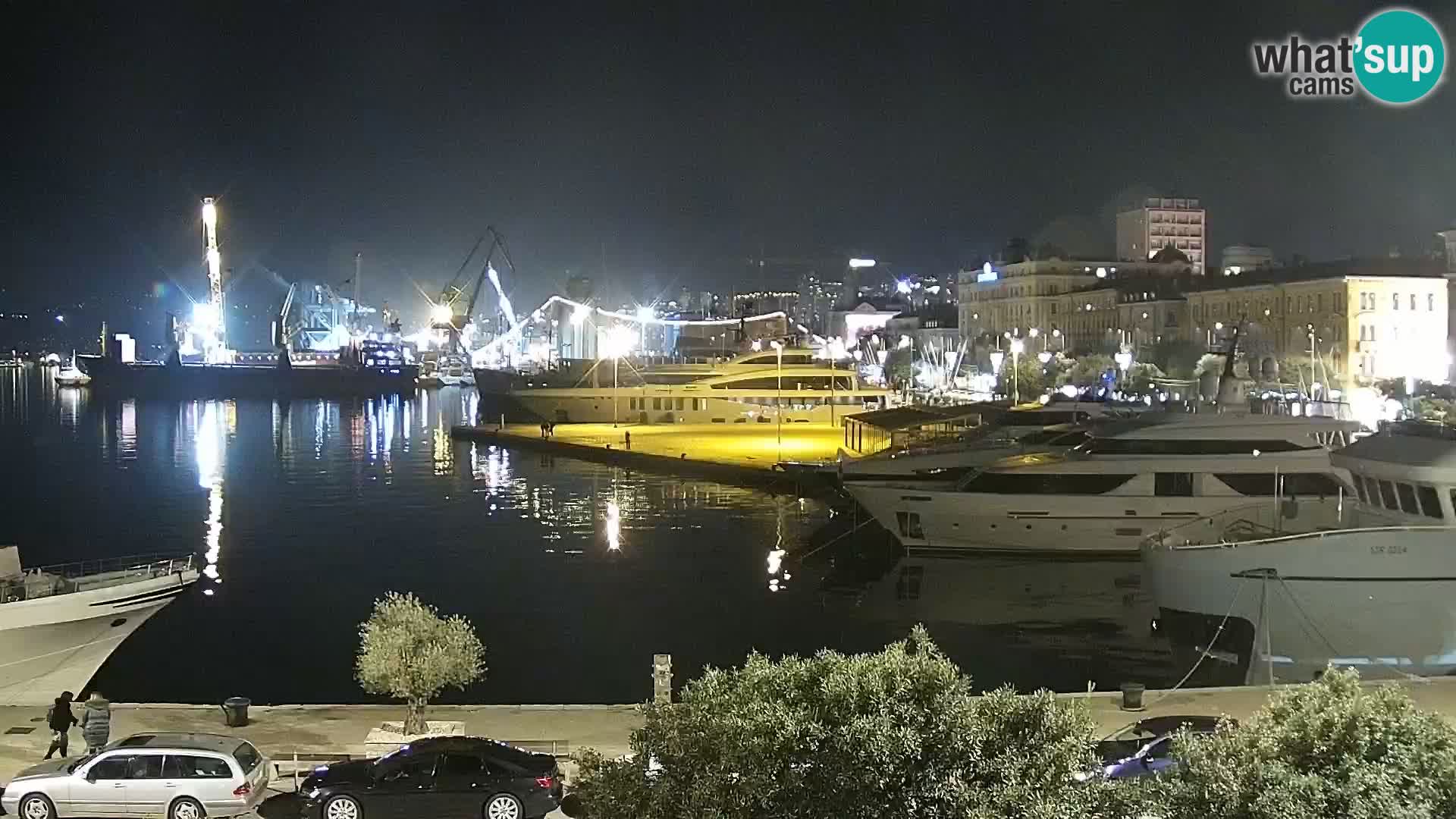 La Riva et Marina à Rijeka – Live Webcam Croatie