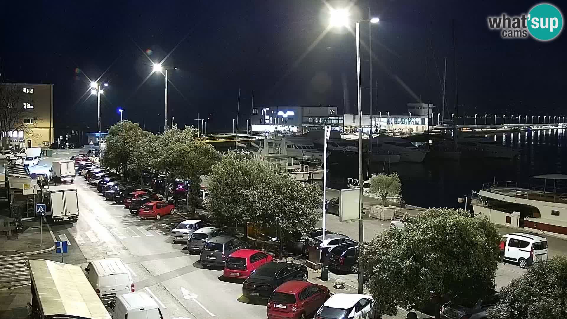 La Riva et Marina à Rijeka – Live Webcam Croatie