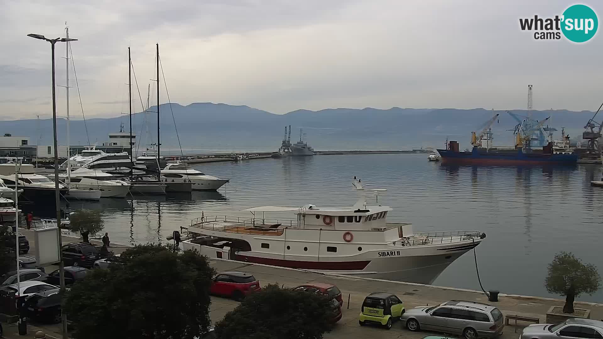 The Riva and Marina in Rijeka  – Live Webcam Croatia