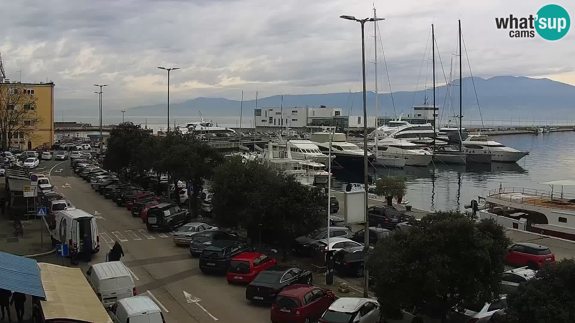 La Riva e la Marina a Rijeka (Fiume) – Live Webcam Croazia