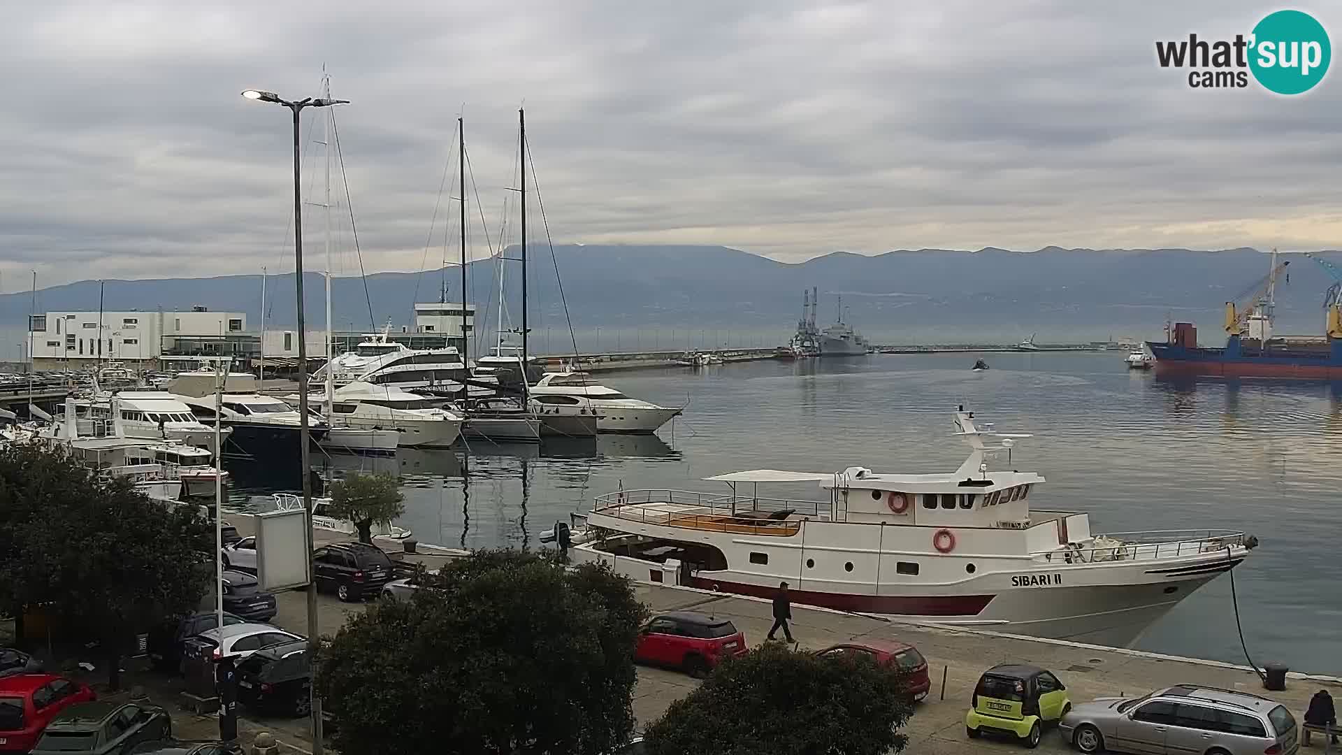 Die Riva und Marina in Rijeka – Live Webcam Kroatien