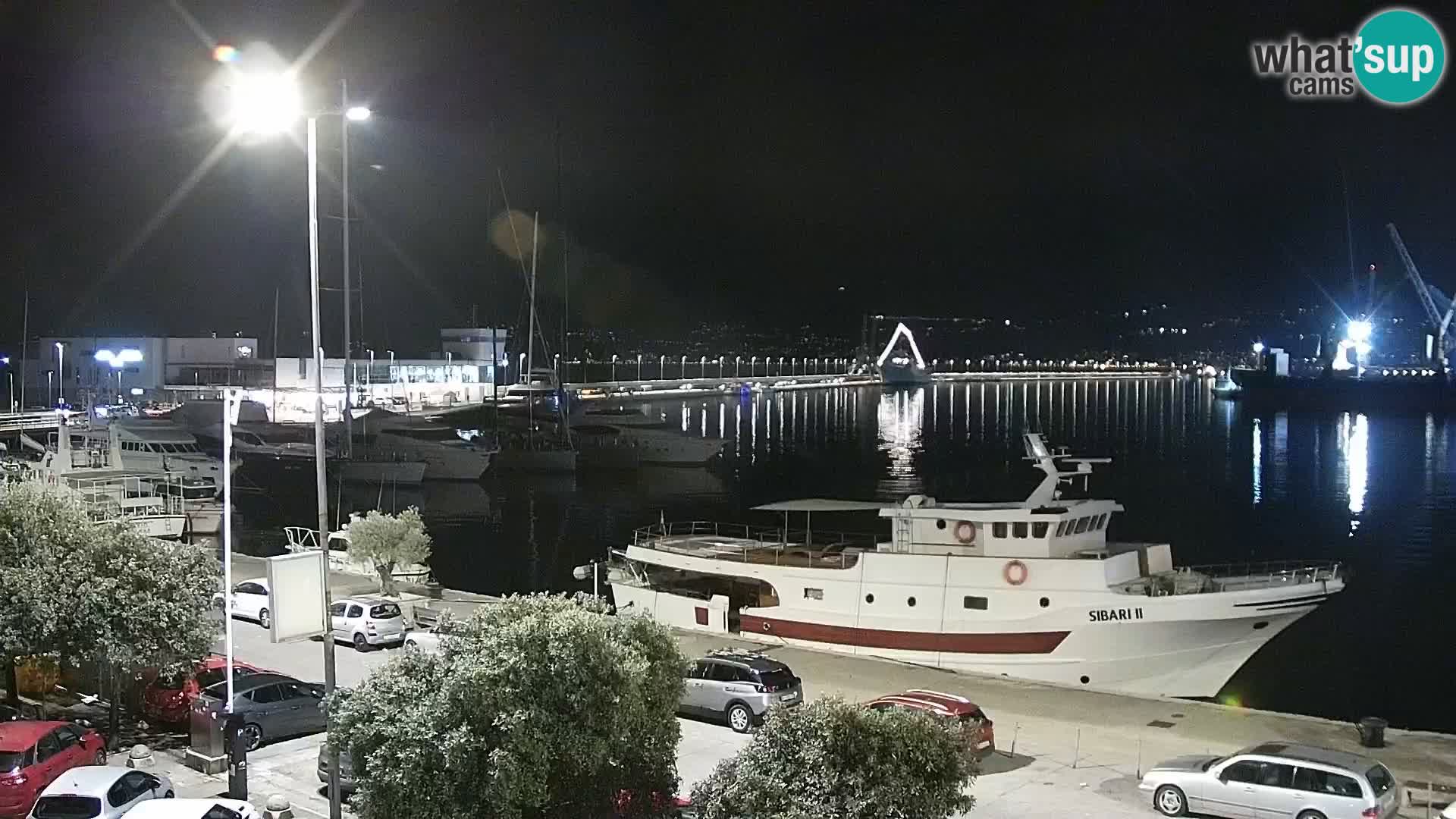 The Riva and Marina in Rijeka  – Live Webcam Croatia