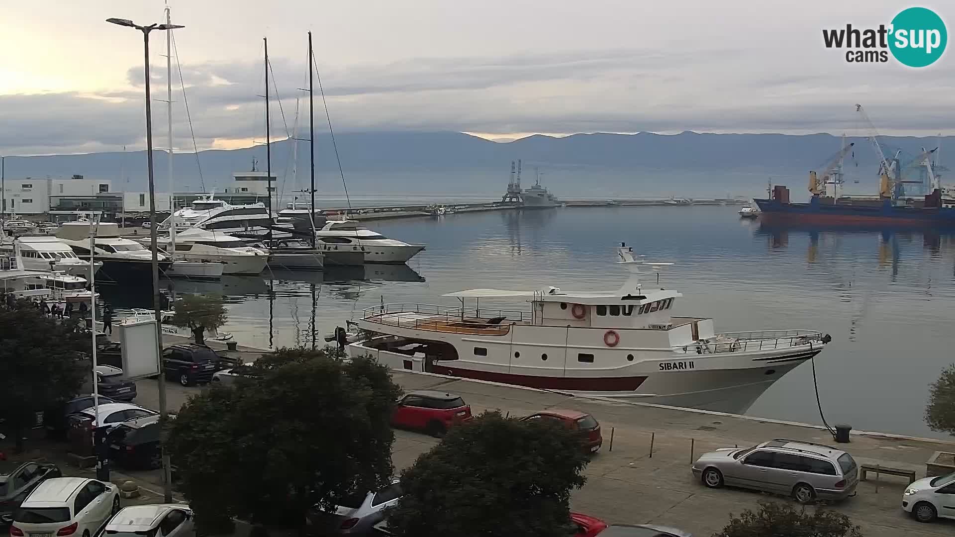 Die Riva und Marina in Rijeka – Live Webcam Kroatien