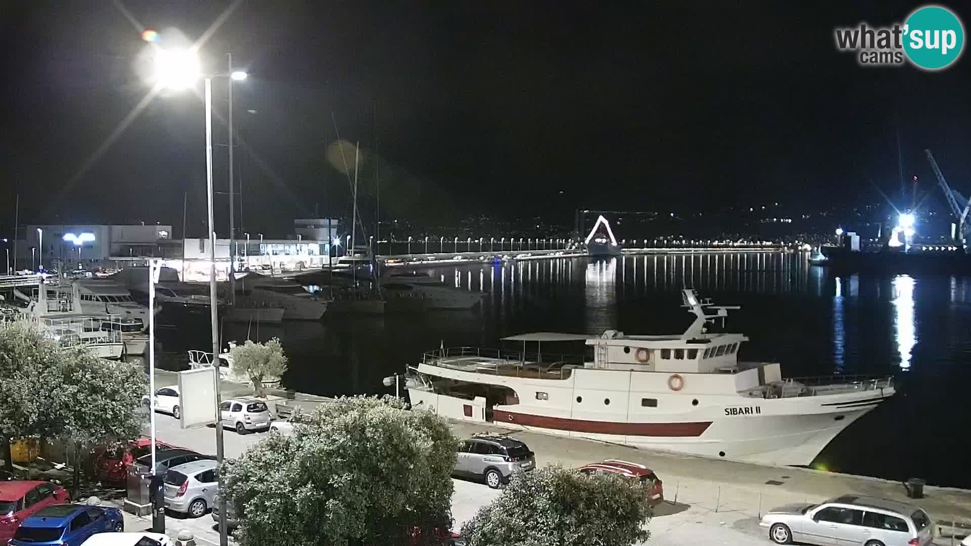 La Riva y Marina en Rijeka – Webcam en vivo Croacia