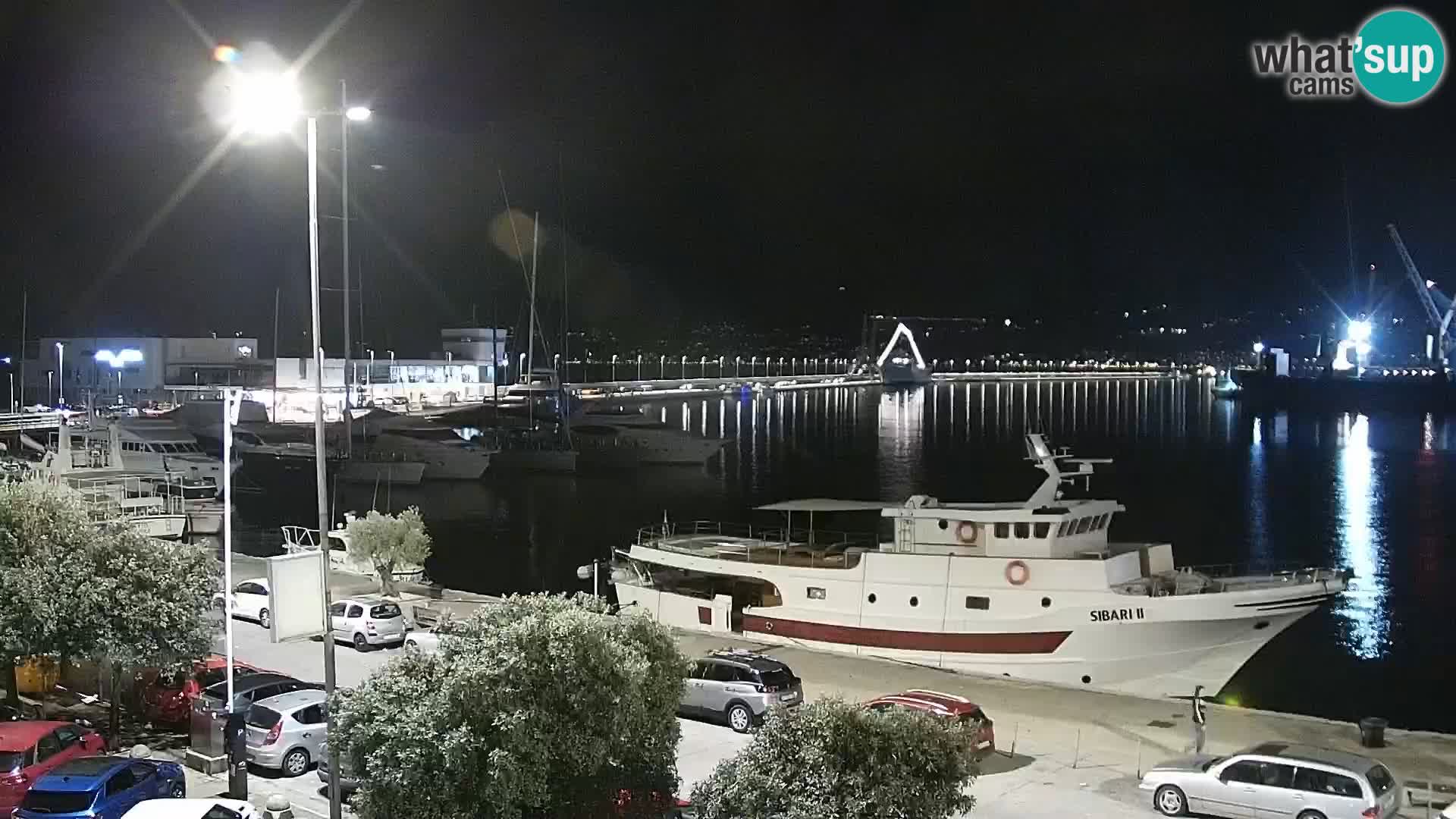 Die Riva und Marina in Rijeka – Live Webcam Kroatien