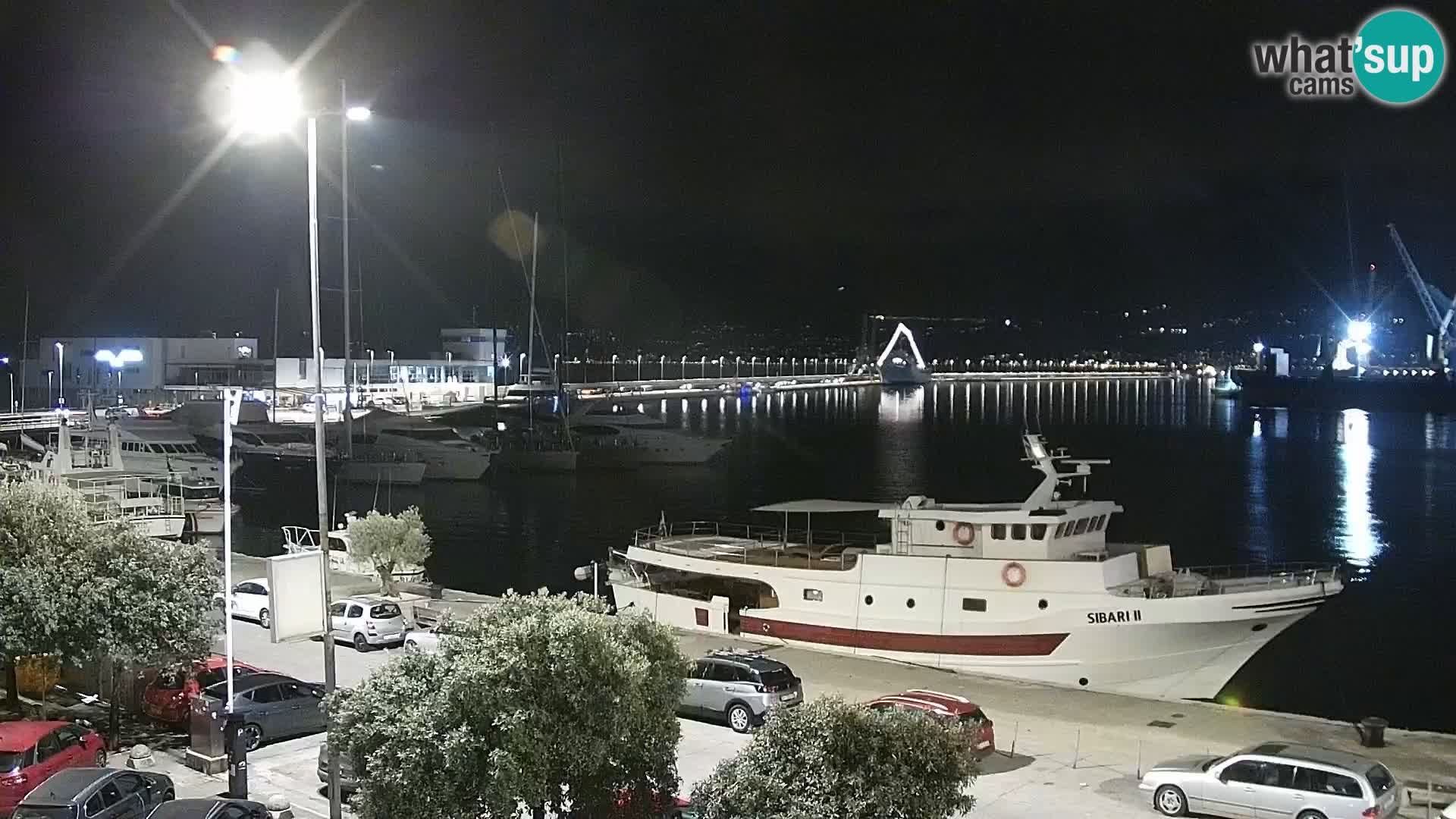 La Riva y Marina en Rijeka – Webcam en vivo Croacia