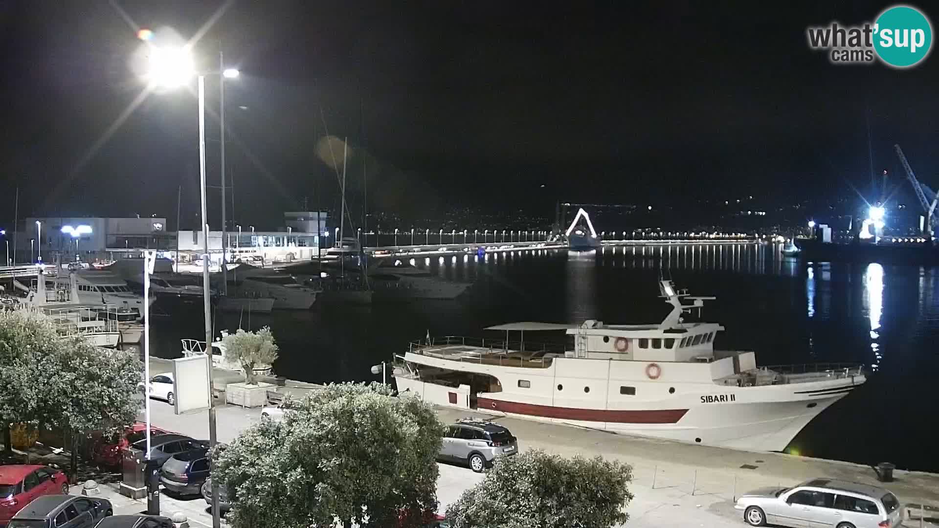 La Riva et Marina à Rijeka – Live Webcam Croatie