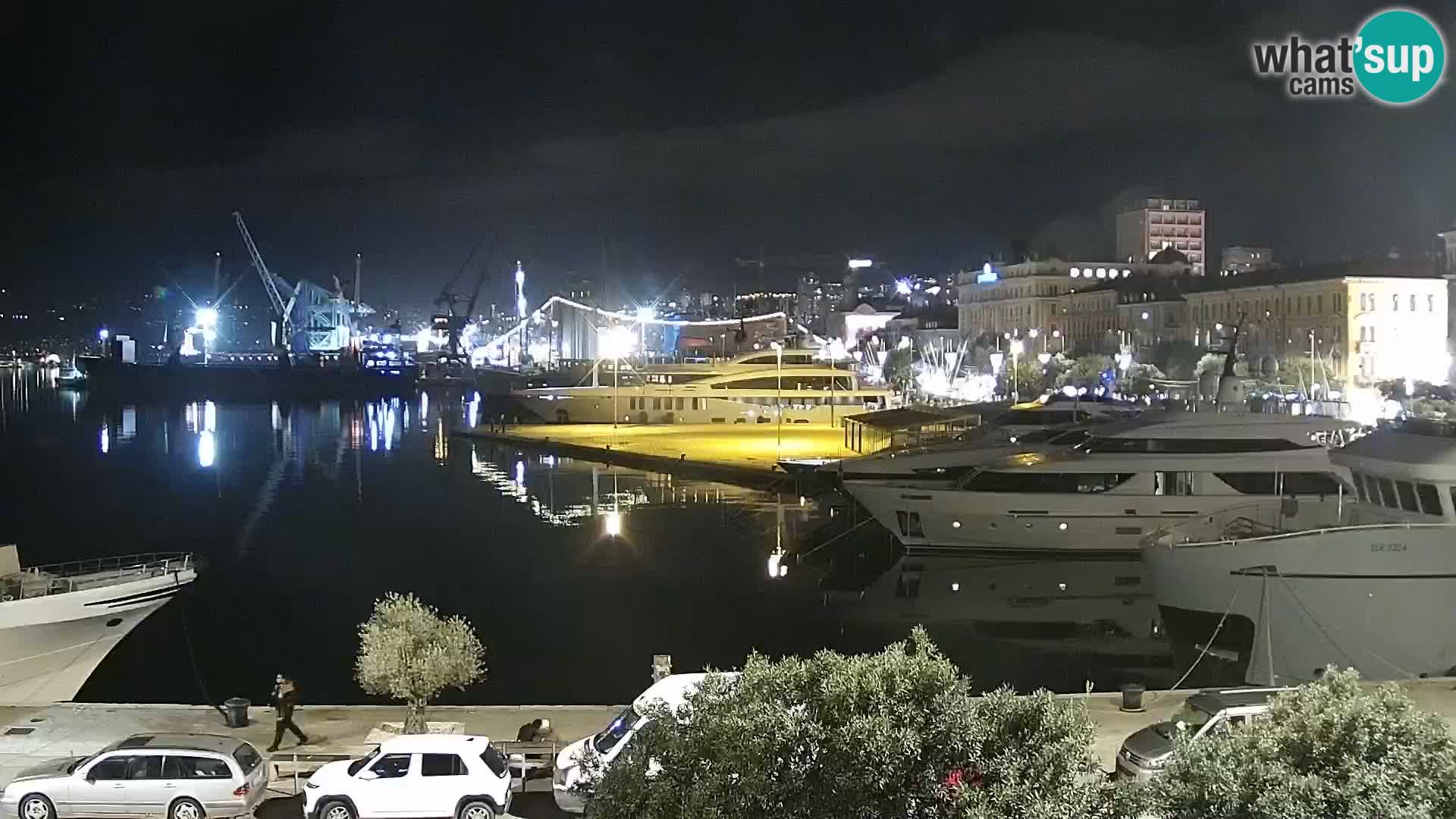 The Riva and Marina in Rijeka – Live Webcam Croatia