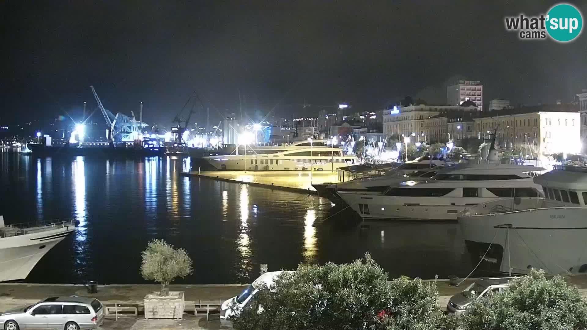 La Riva e la Marina a Rijeka (Fiume) – Live Webcam Croazia