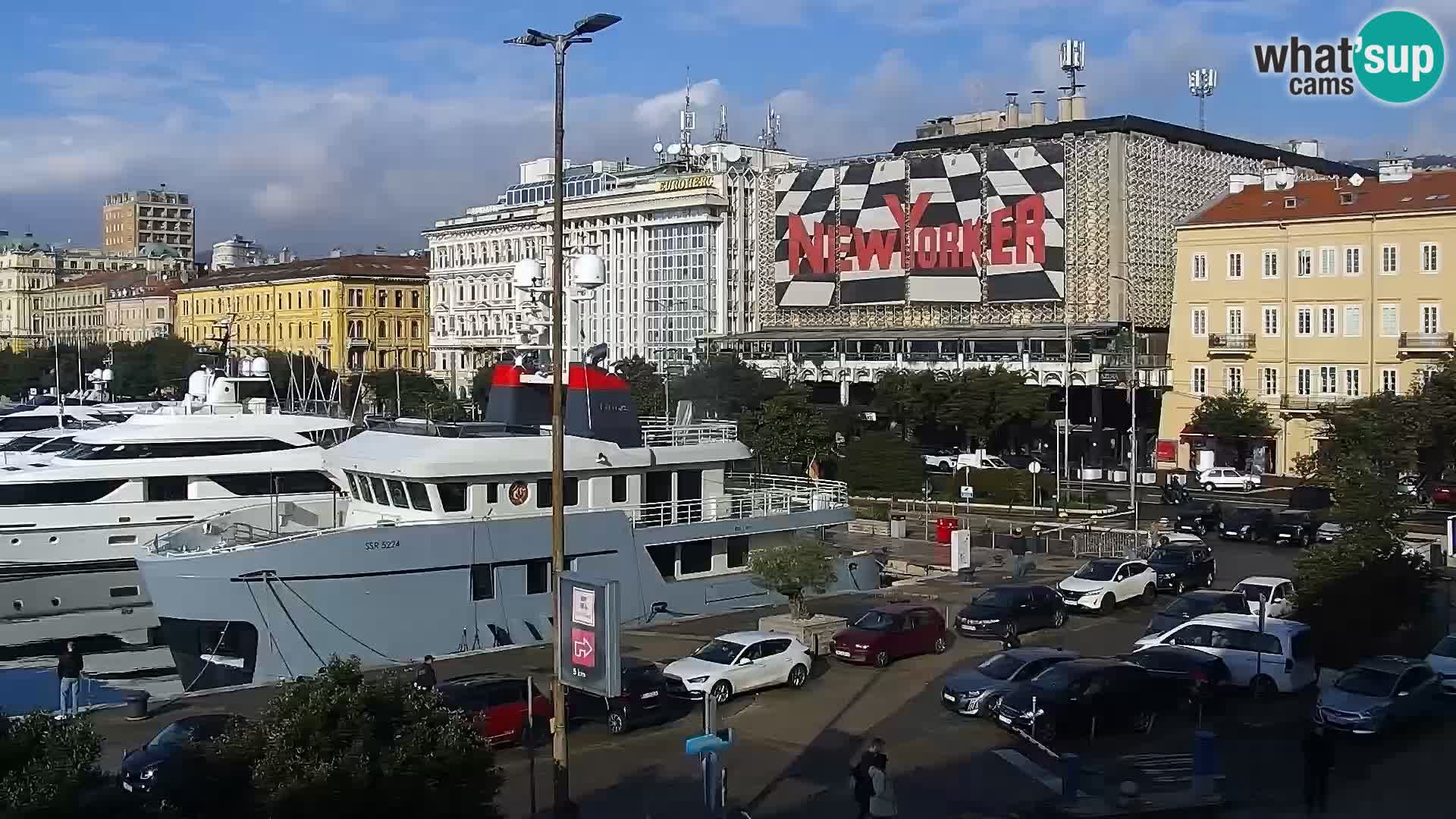 La Riva e la Marina a Rijeka (Fiume) – Live Webcam Croazia