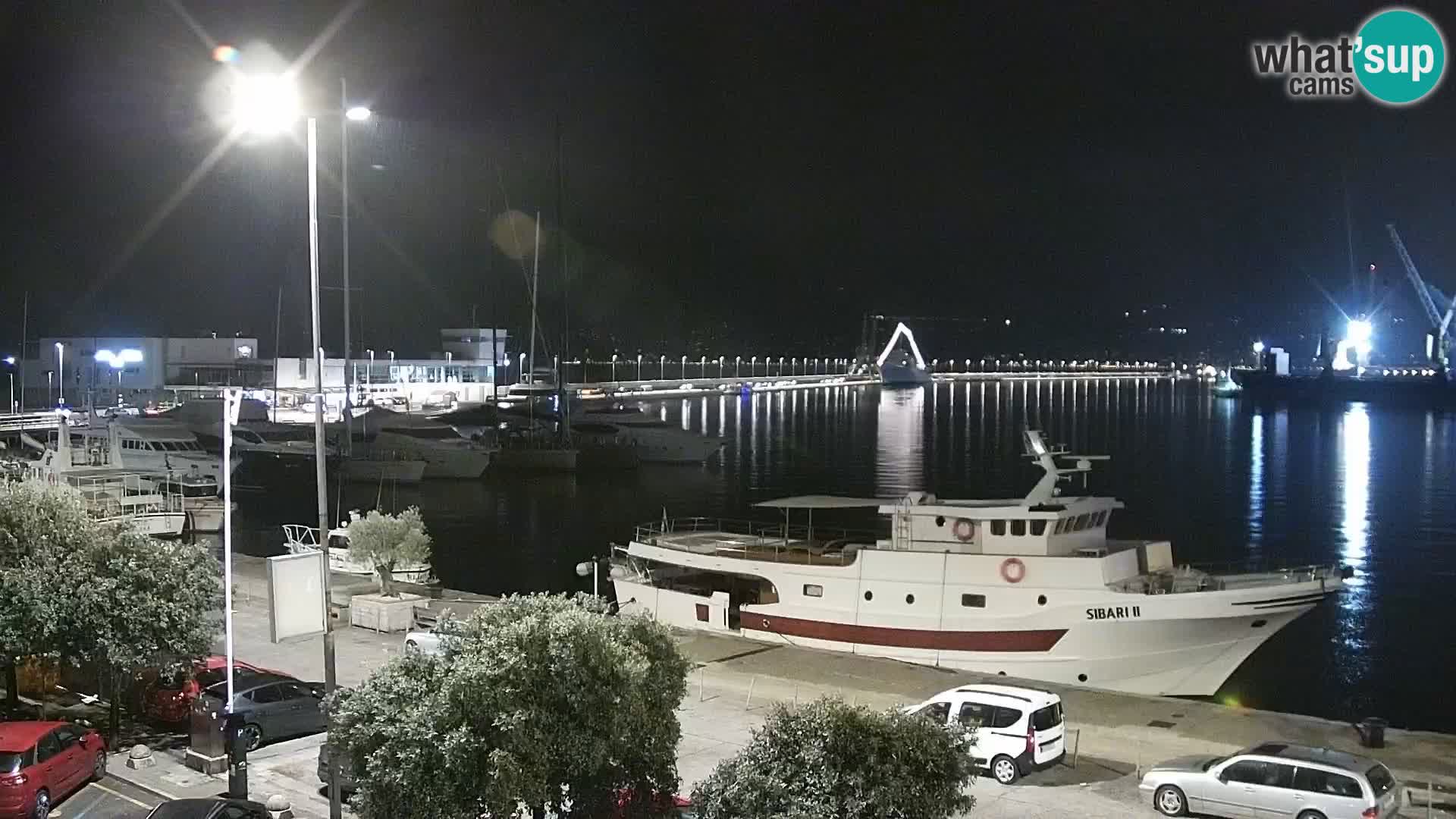 La Riva et Marina à Rijeka – Live Webcam Croatie
