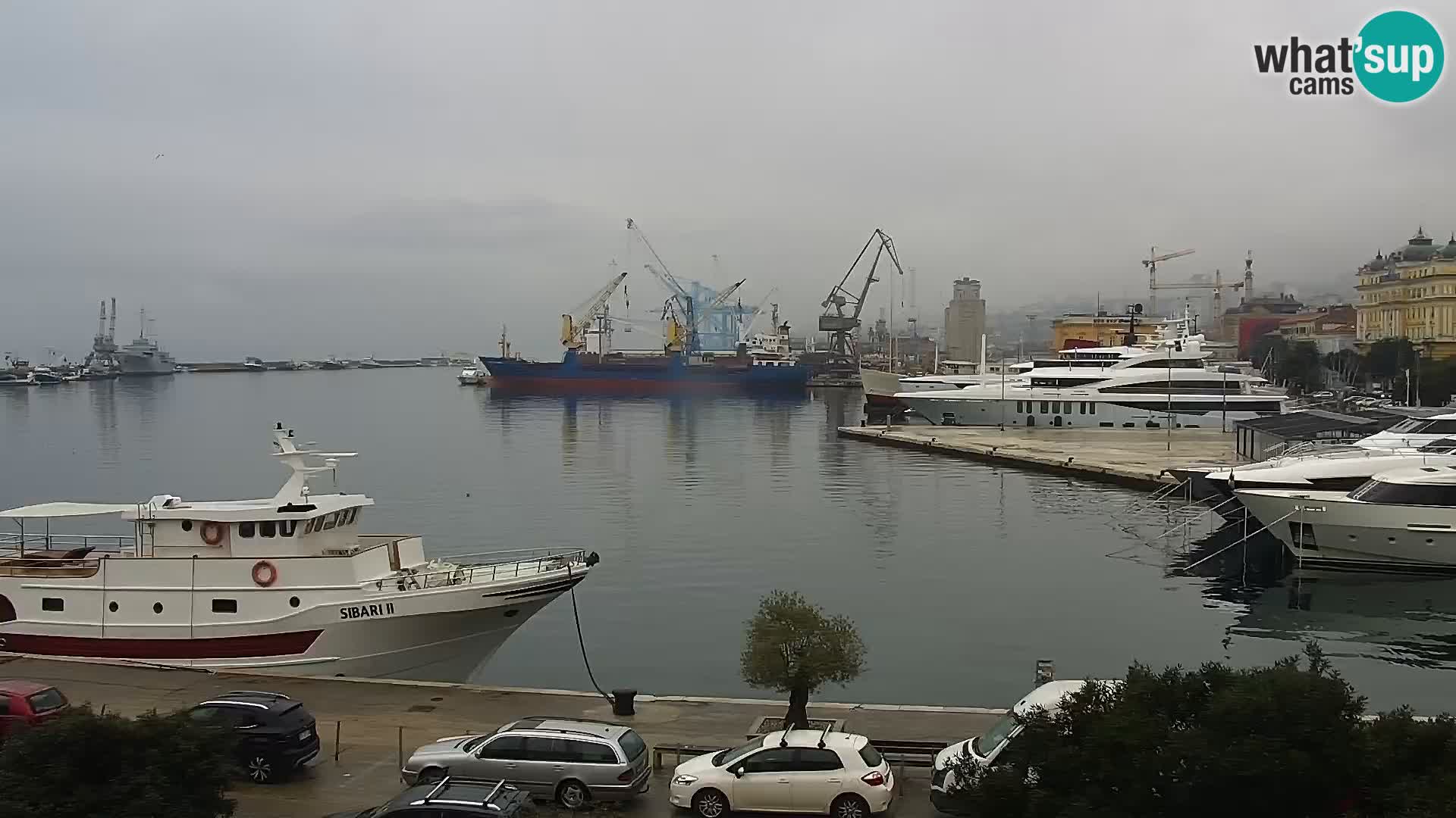 La Riva e la Marina a Rijeka (Fiume) – Live Webcam Croazia
