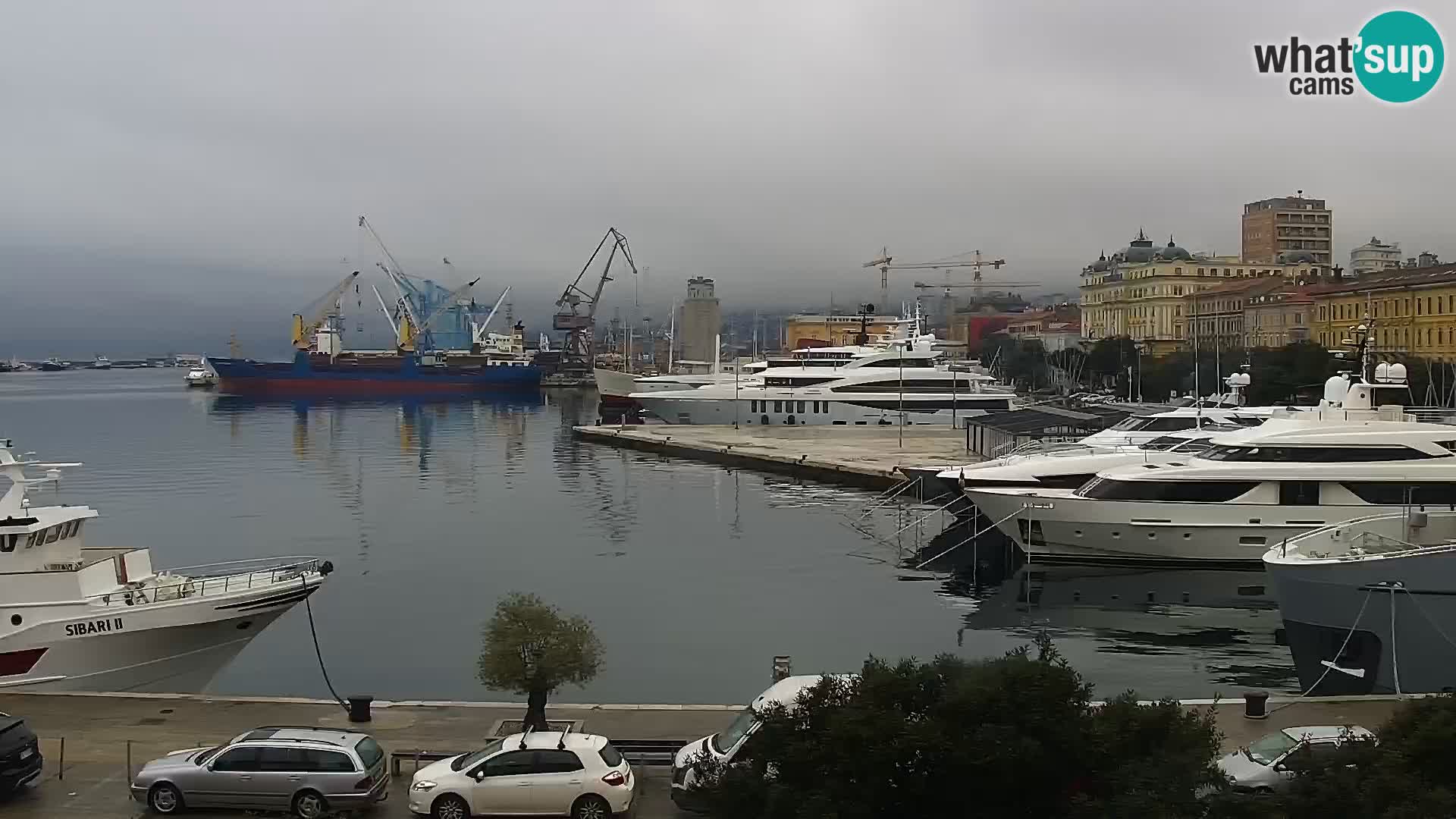 La Riva e la Marina a Rijeka (Fiume) – Live Webcam Croazia