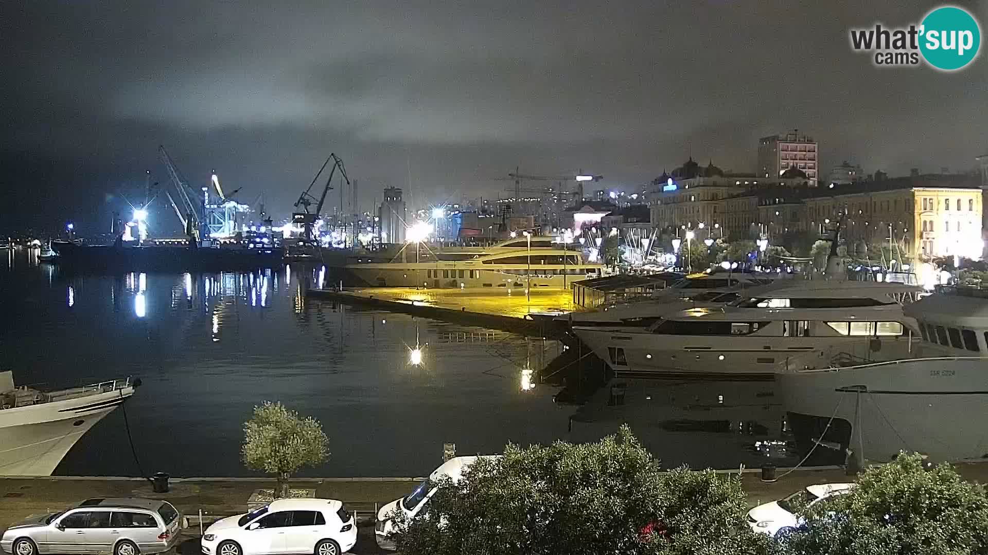 Die Riva und Marina in Rijeka – Live Webcam Kroatien