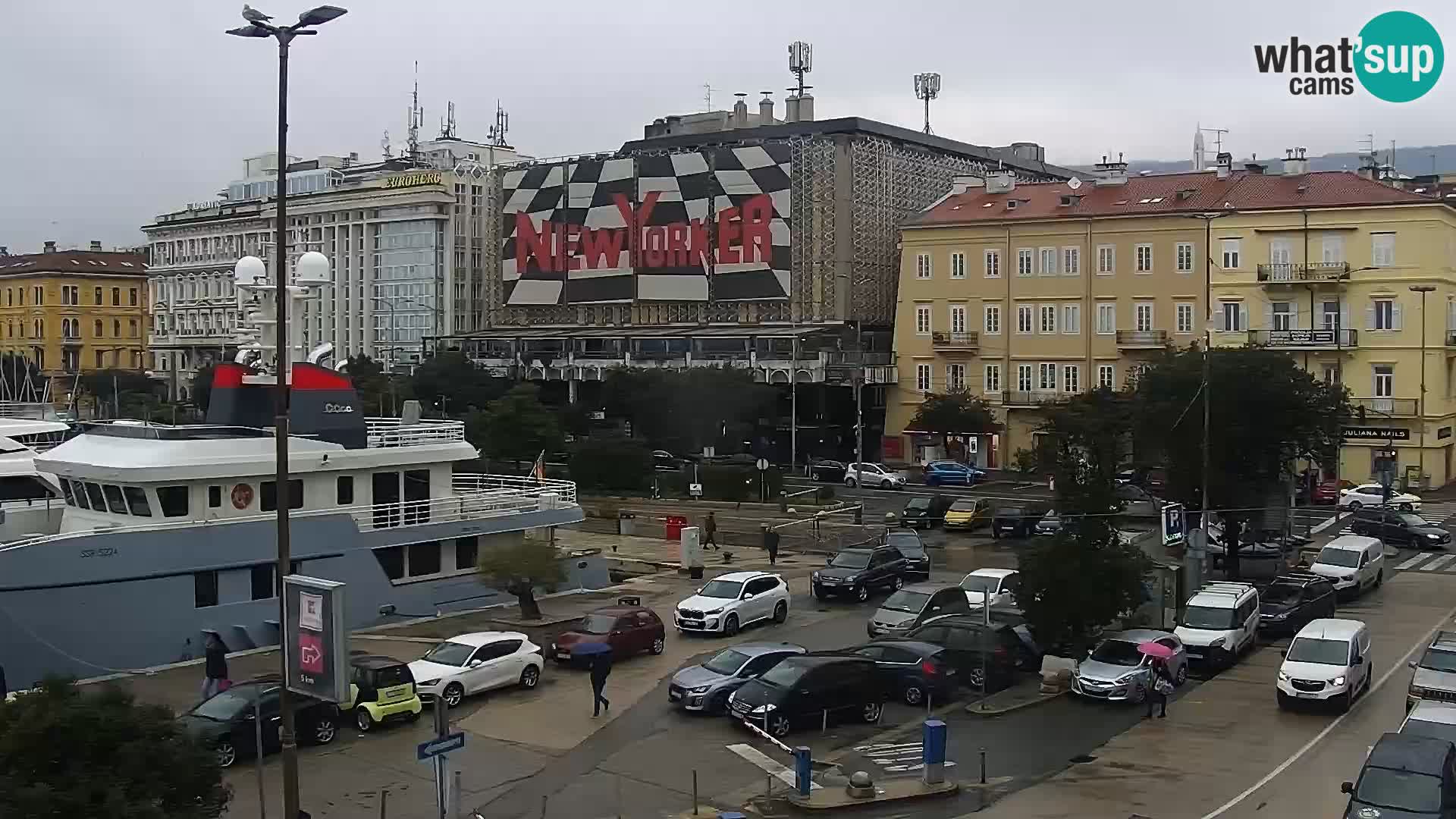 Die Riva und Marina in Rijeka – Live Webcam Kroatien