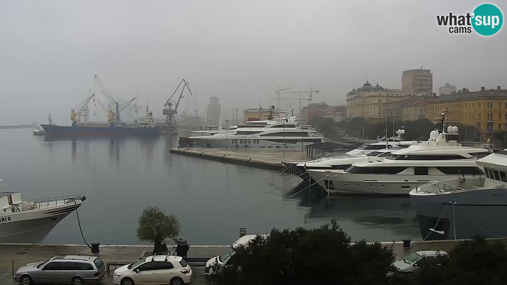 La Riva e la Marina a Rijeka (Fiume) – Live Webcam Croazia