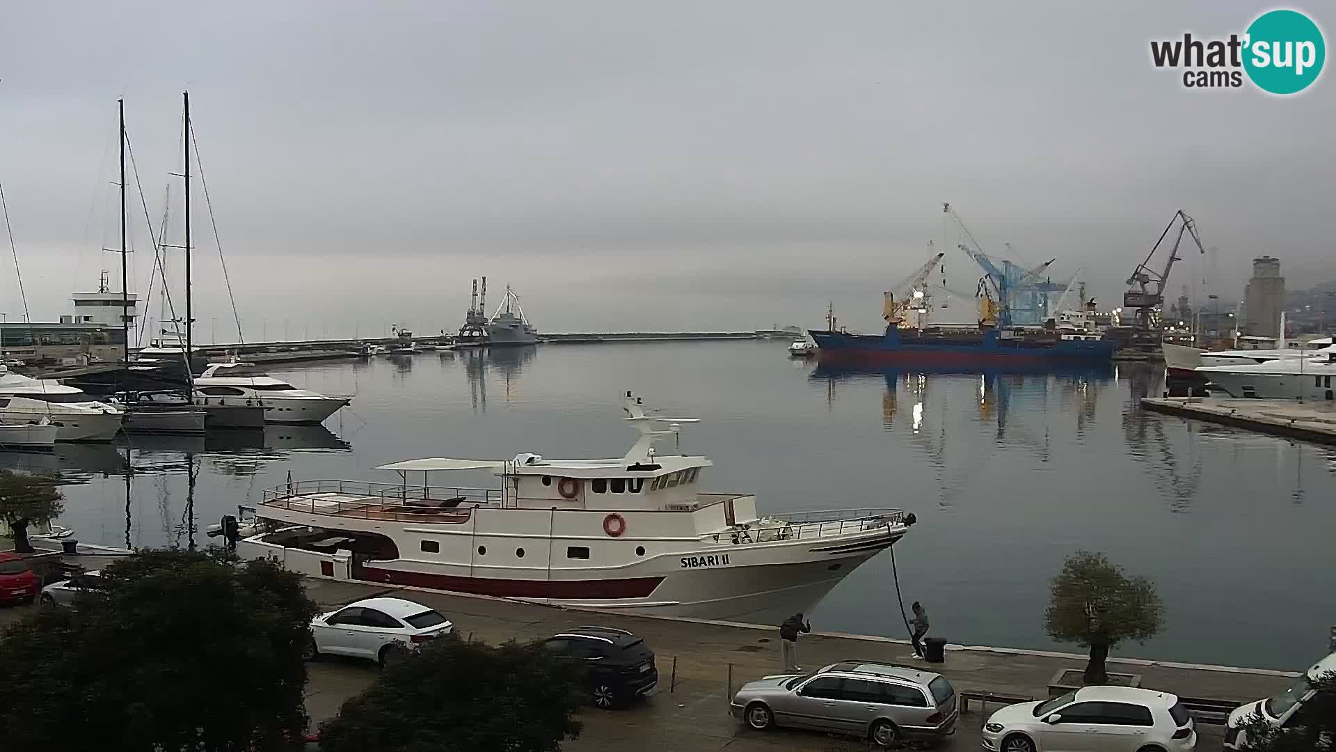 La Riva et Marina à Rijeka – Live Webcam Croatie