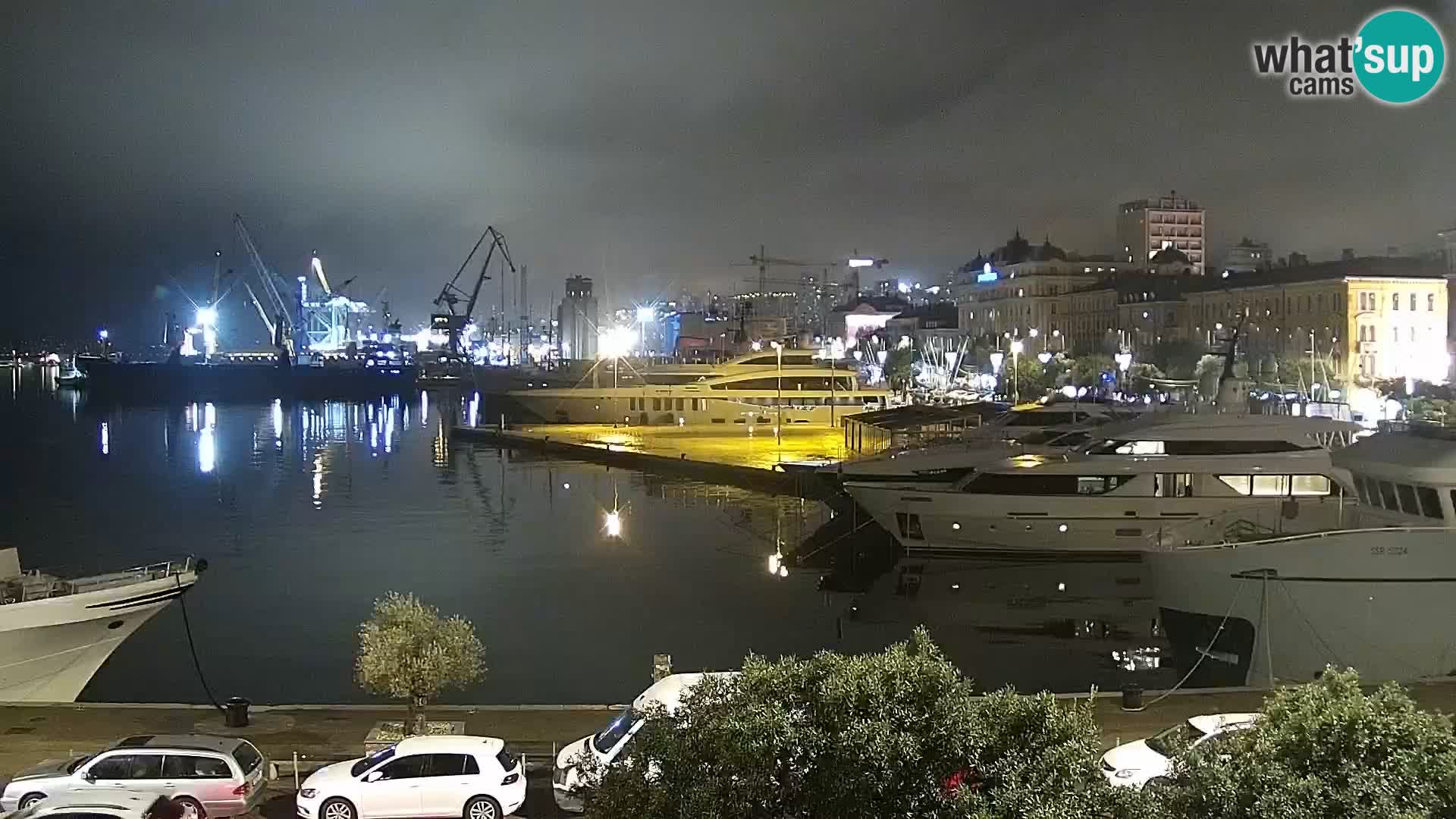 La Riva et Marina à Rijeka – Live Webcam Croatie